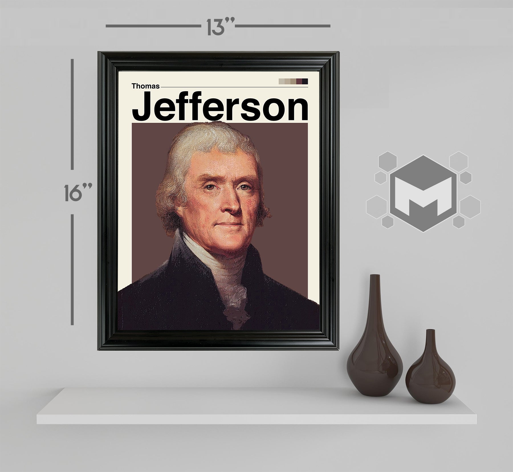 Thomas Jefferson Framed Sports Art Photo by Thomas Maxwell