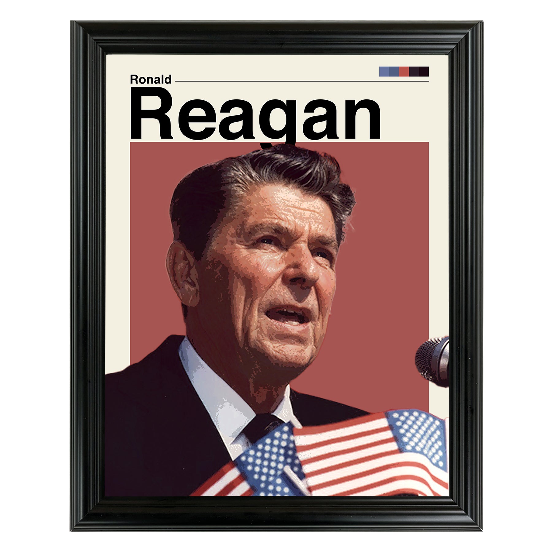 Ronald Reagan Framed Sports Art Photo by Thomas Maxwell