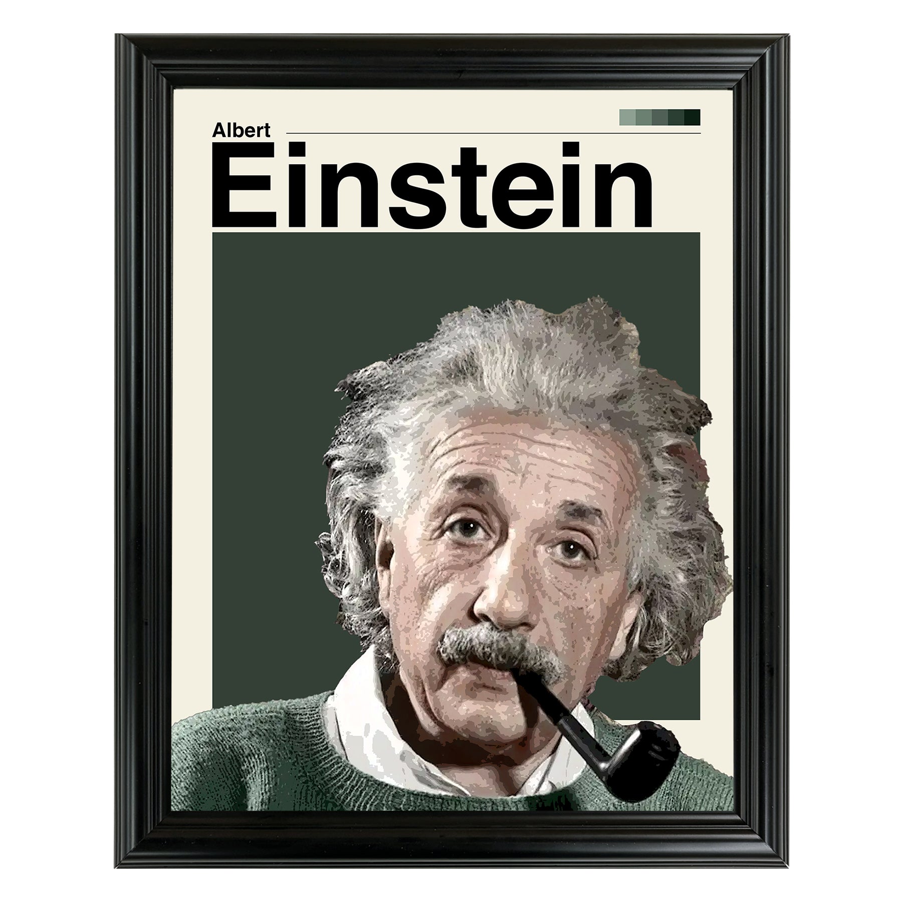 Albert Einstein Framed Sports Art Photo by Thomas Maxwell