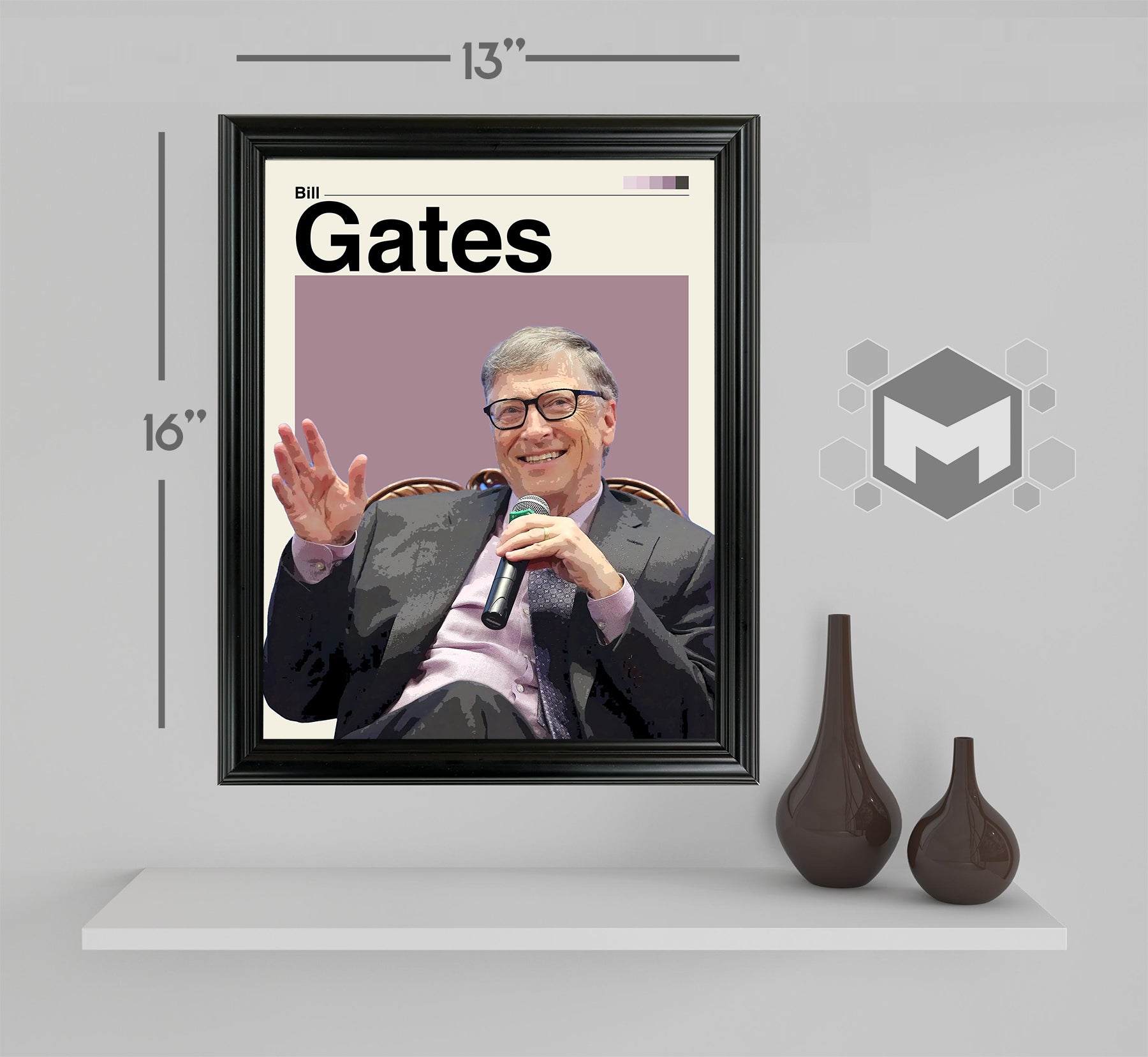 Bill Gates Framed Sports Art Photo by Thomas Maxwell