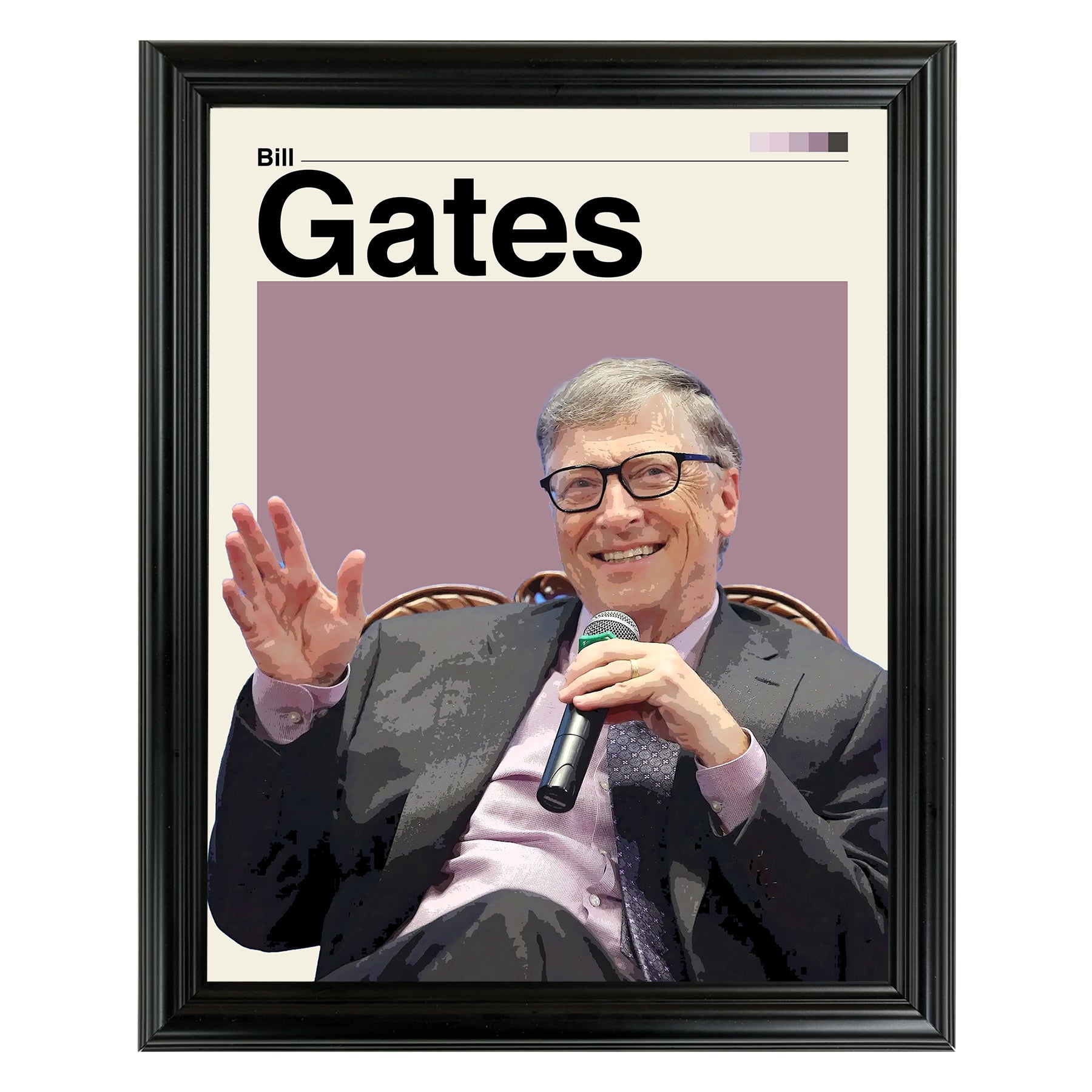 Bill Gates Framed Sports Art Photo by Thomas Maxwell