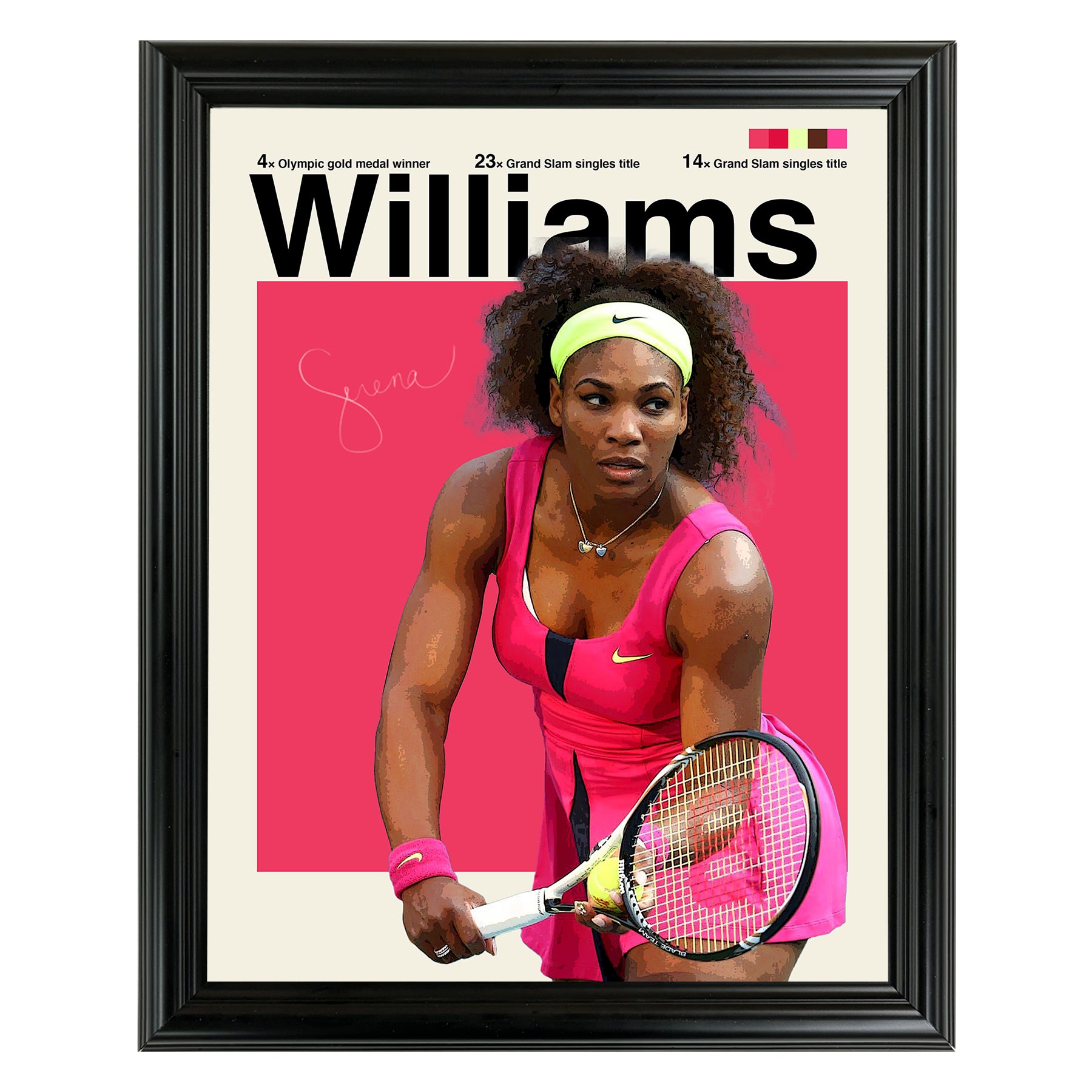 Serena Williams Framed Sports Art Photo by Thomas Maxwell