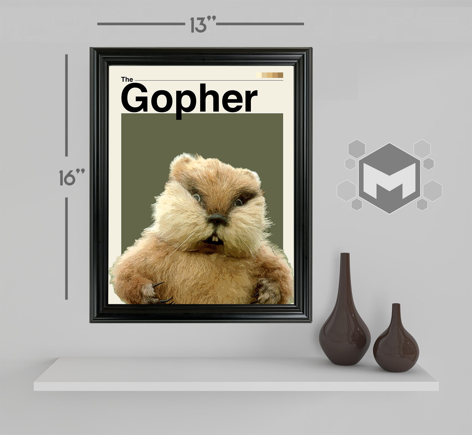 The Gopher Framed Sports Art Photo by Thomas Maxwell