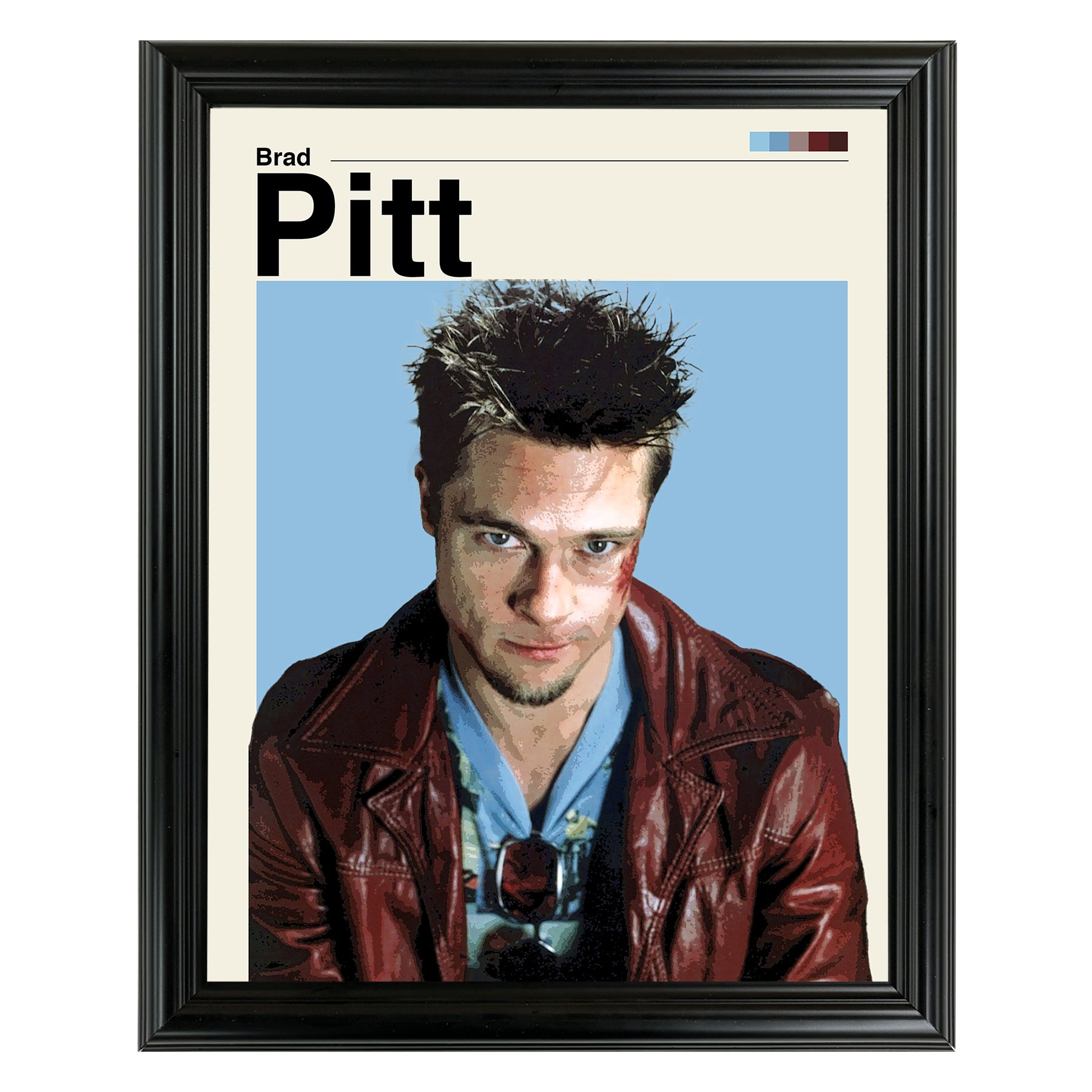 Brad Pitt - Tyler Durden Framed Sports Art Photo by Thomas Maxwell