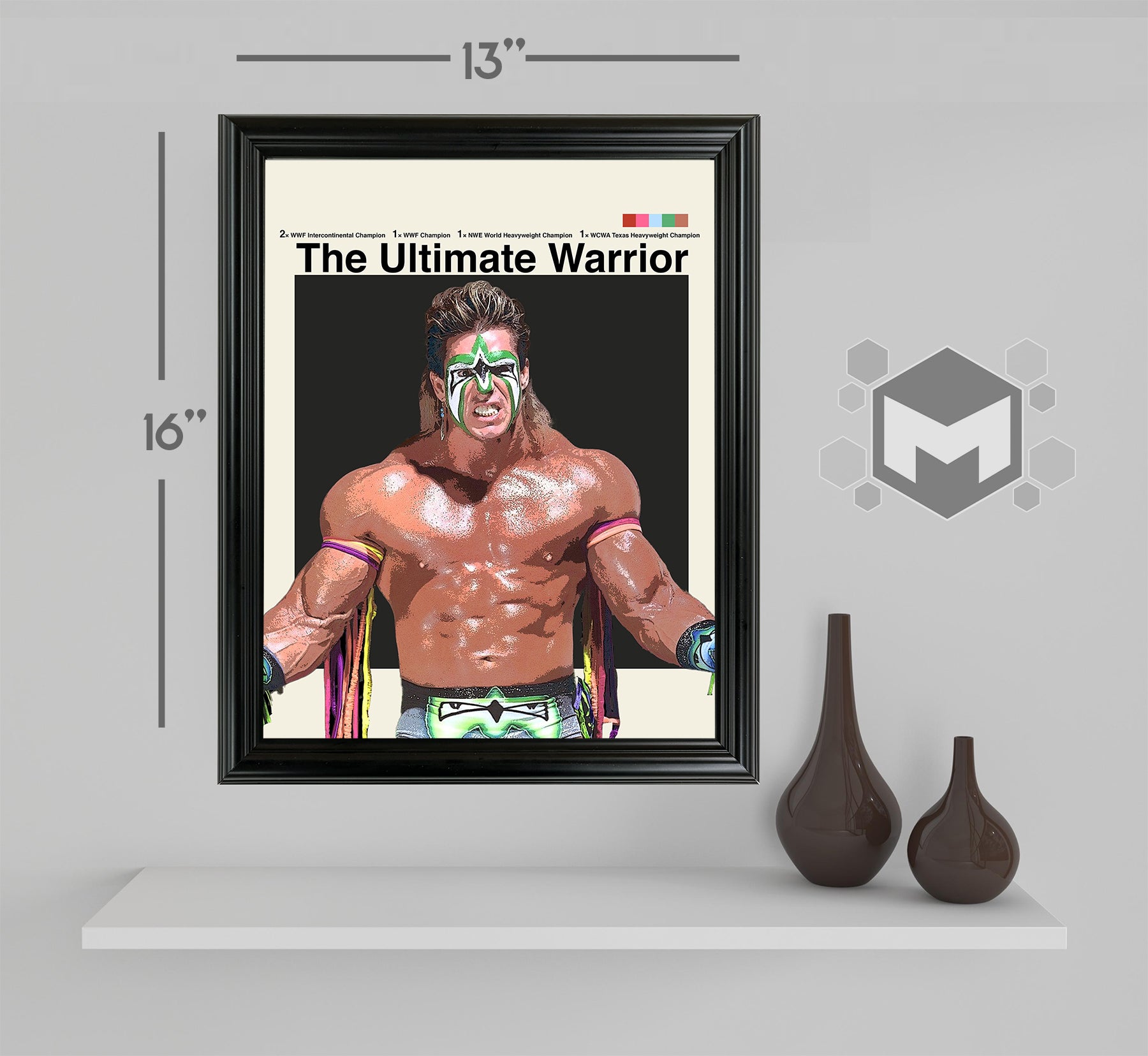 Ultimate Warrior Framed Sports Art Photo by Thomas Maxwell