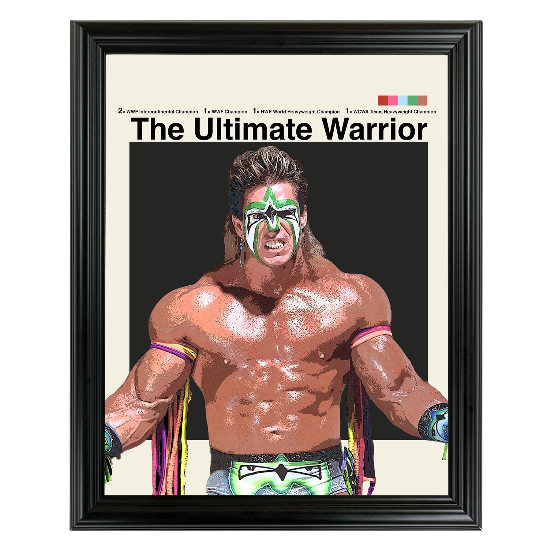 Ultimate Warrior Framed Sports Art Photo by Thomas Maxwell