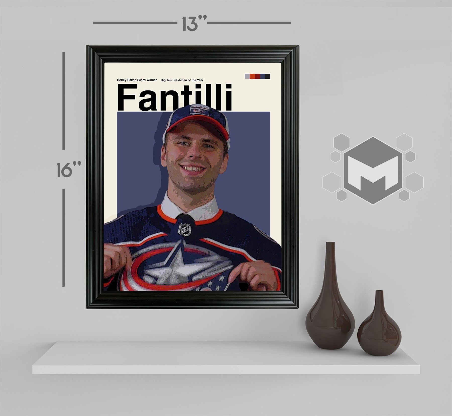 Adam Fantilli Framed Sports Art Photo by Thomas Maxwell