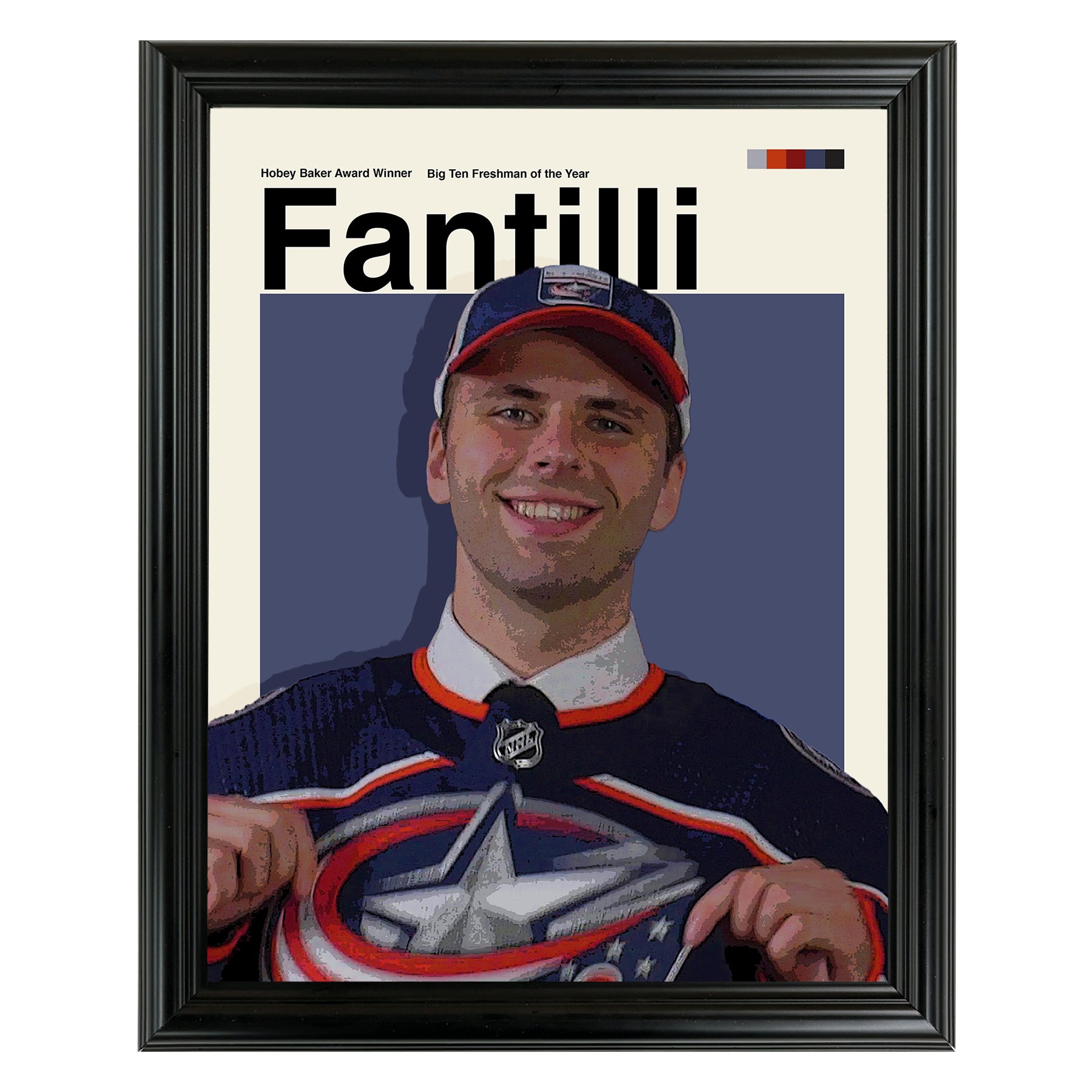 Adam Fantilli Framed Sports Art Photo by Thomas Maxwell