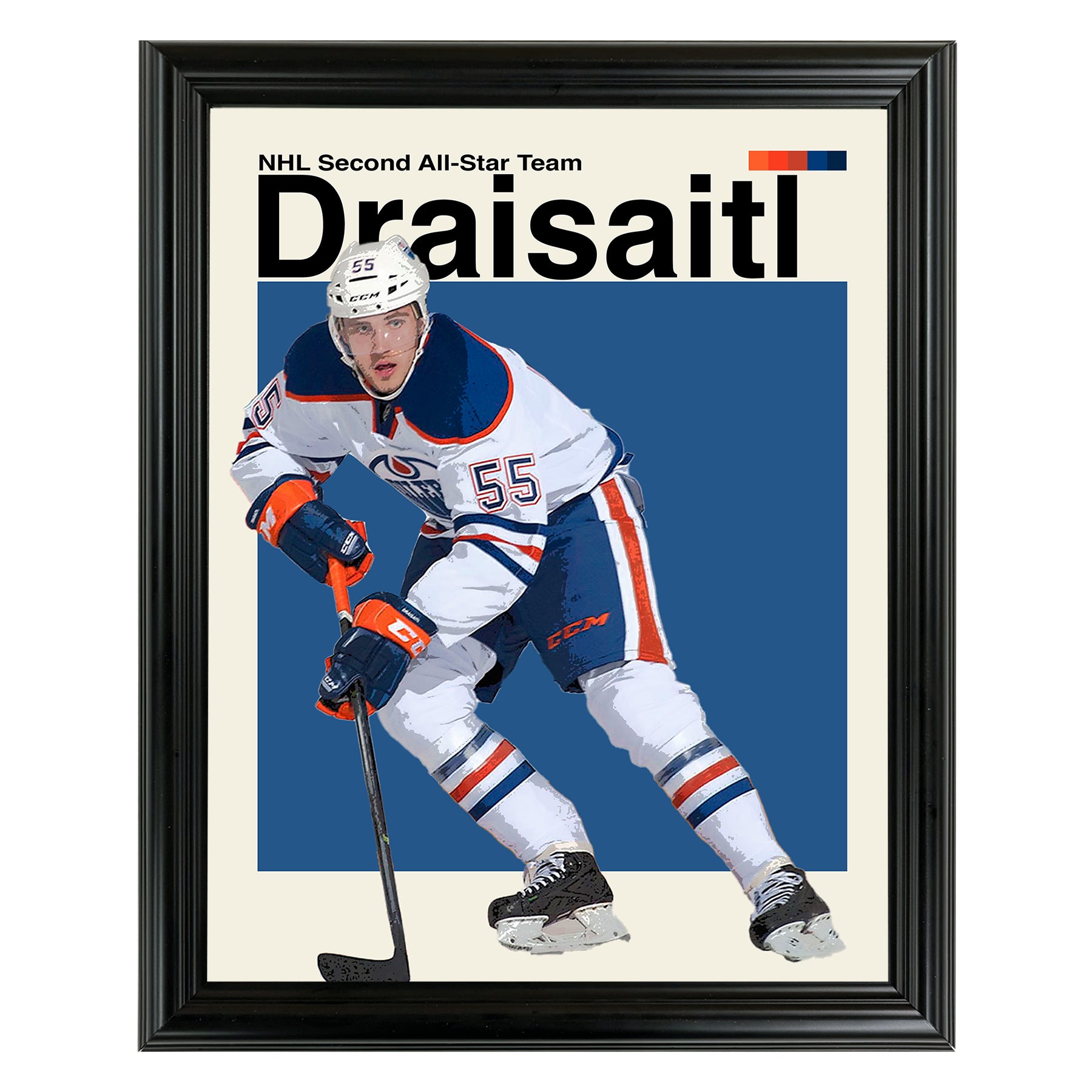 Leon Draisaitl Framed Sports Art Photo by Thomas Maxwell