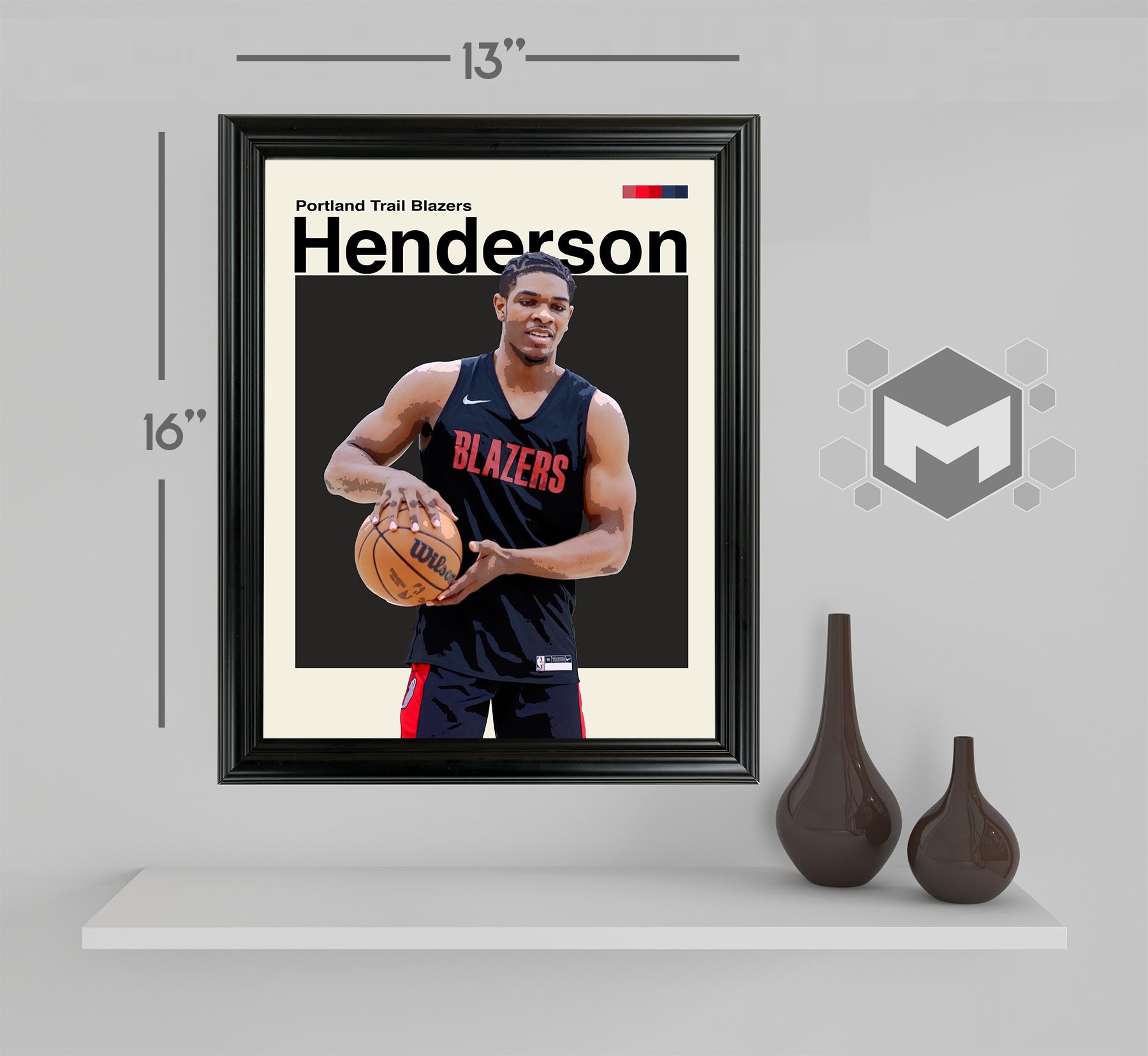 Scoot Henderson Framed Sports Art Photo by Thomas Maxwell