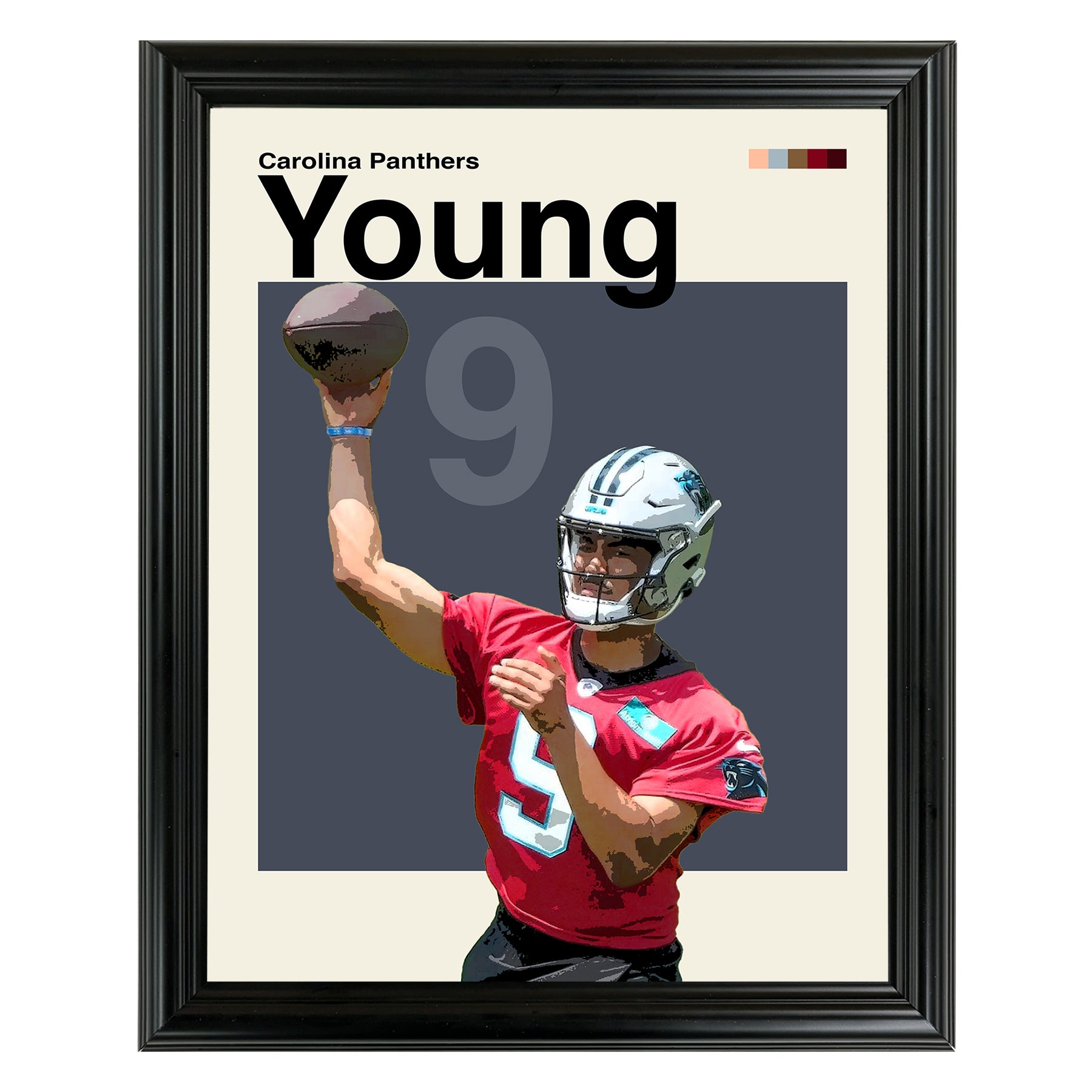 Bryce Young Framed Sports Art Photo by Thomas Maxwell