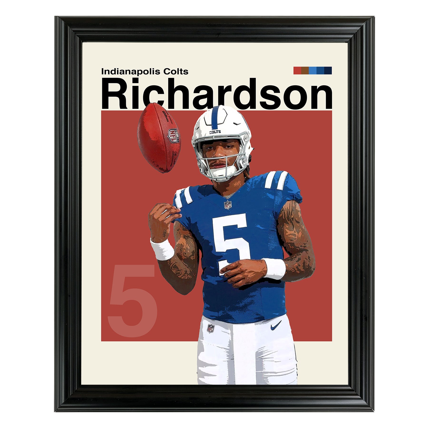 Anthony Richardson Framed Sports Art Photo by Thomas Maxwell