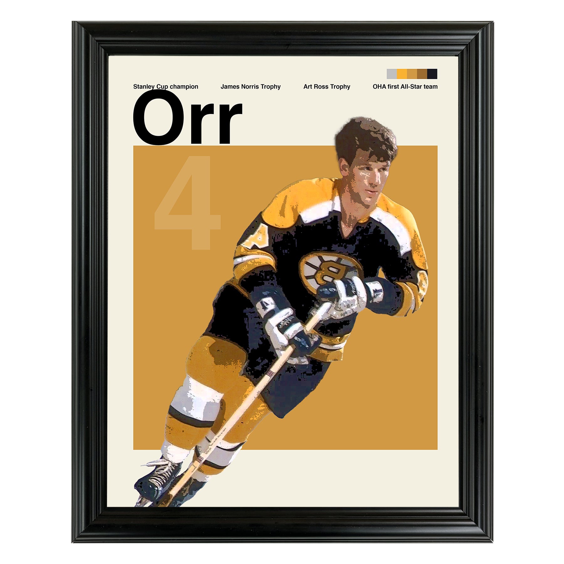 Bobby Orr Framed Sports Art Photo by Thomas Maxwell