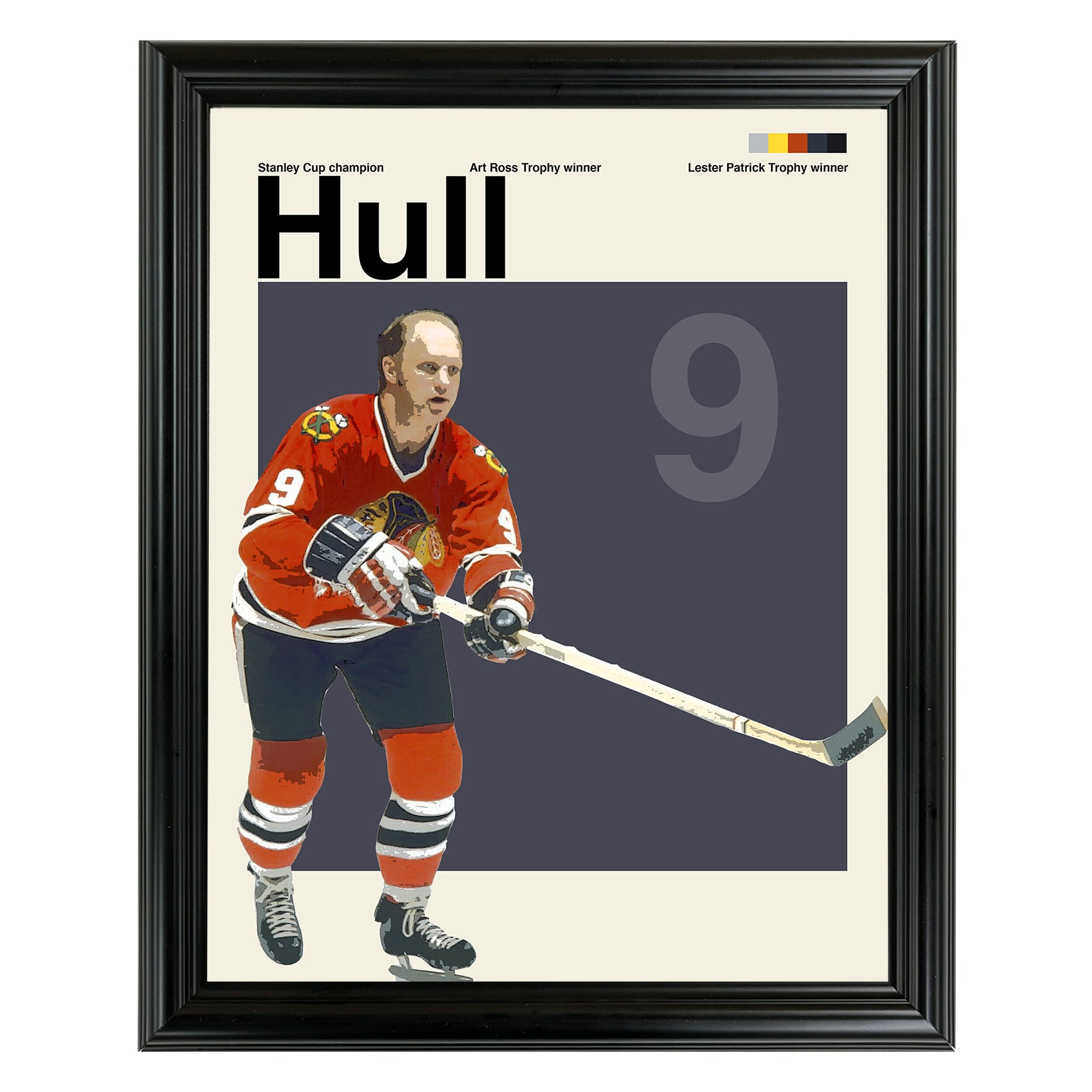 Bobby Hull Framed Sports Art Photo by Thomas Maxwell