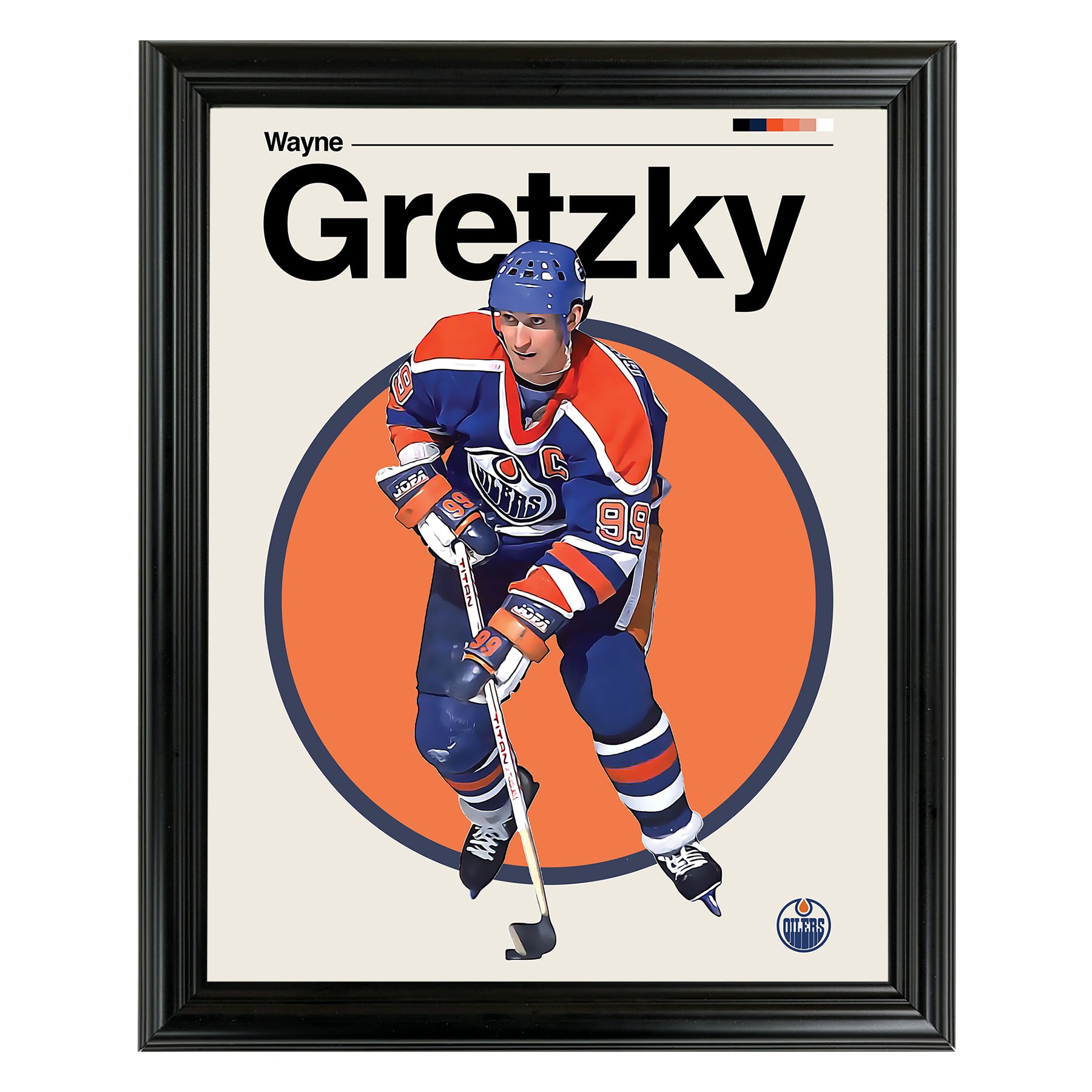 Wayne Gretzky 2 Framed Sports Art Photo by Thomas Maxwell