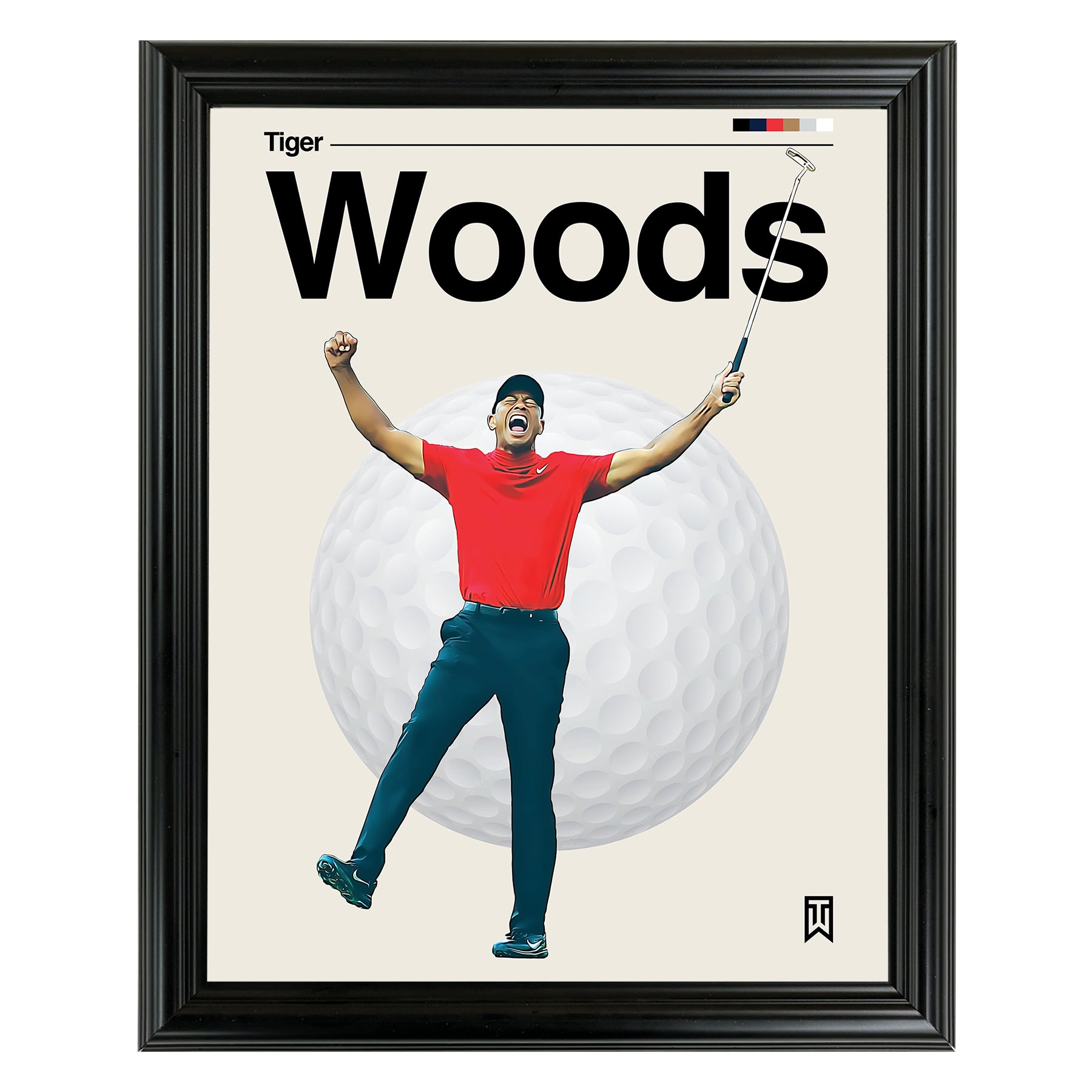 Tiger Woods 2019 Masters 2 Framed Sports Art Photo by Thomas Maxwell