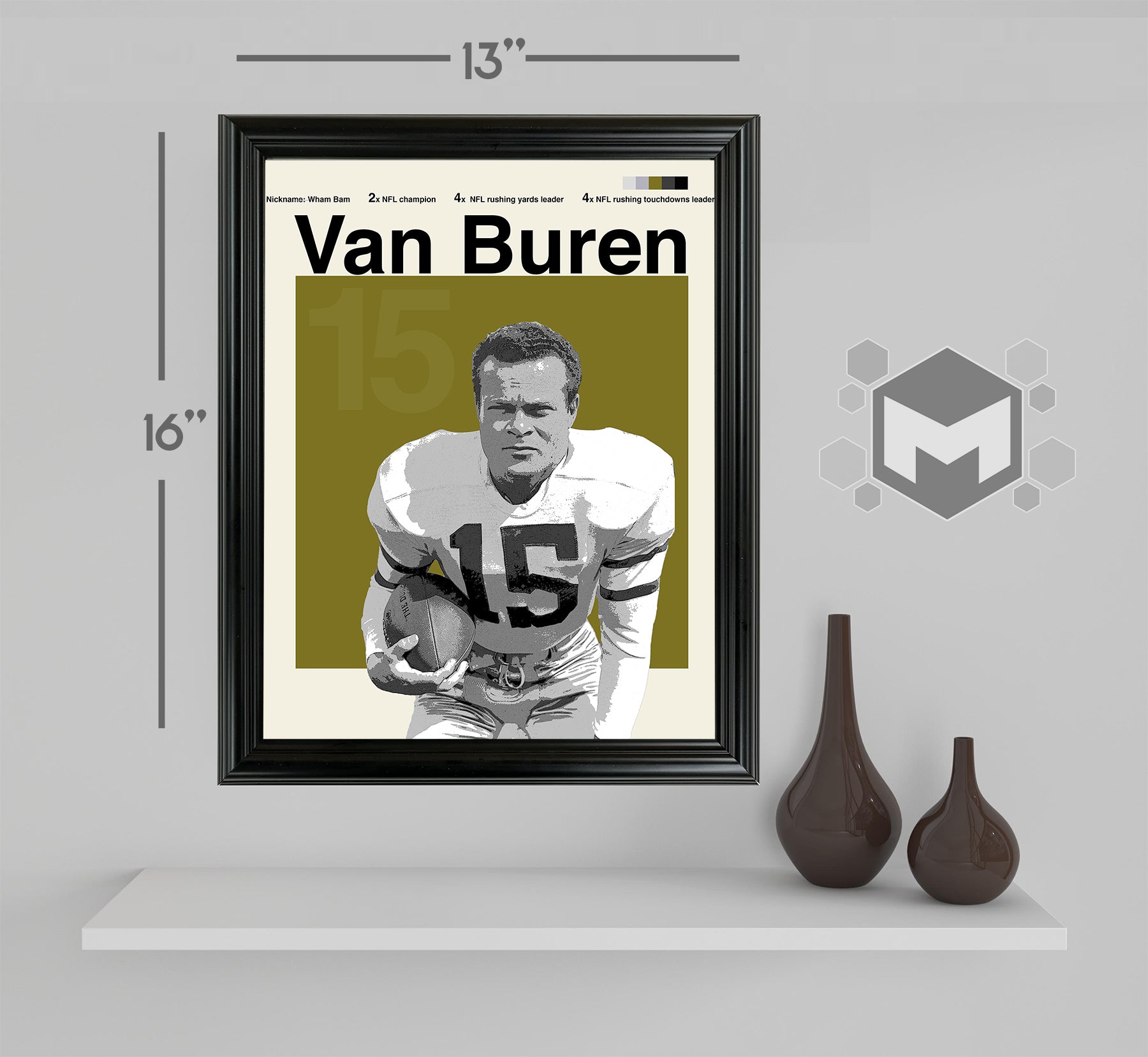 Steve Van Buren Framed Sports Art Photo by Thomas Maxwell