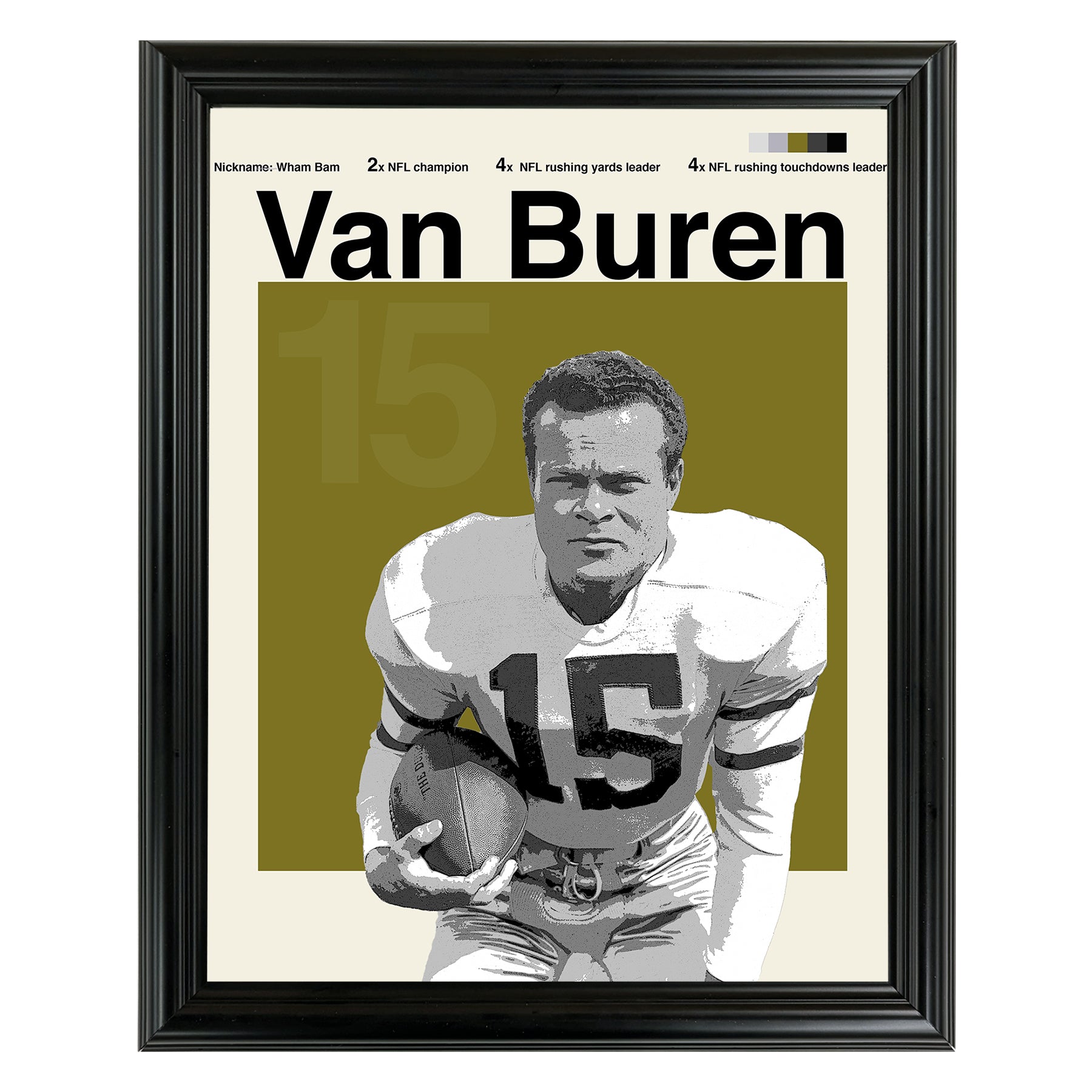 Steve Van Buren Framed Sports Art Photo by Thomas Maxwell