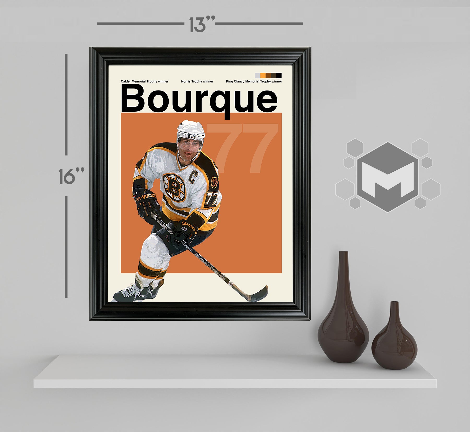 Ray Bourque Framed Sports Art Photo by Thomas Maxwell