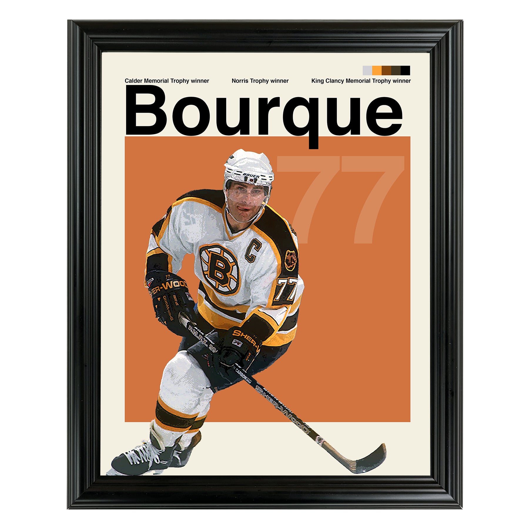 Ray Bourque Framed Sports Art Photo by Thomas Maxwell