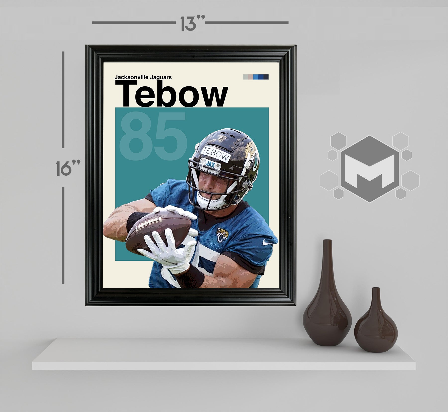 Tim Tebow Framed Sports Art Photo by Thomas Maxwell