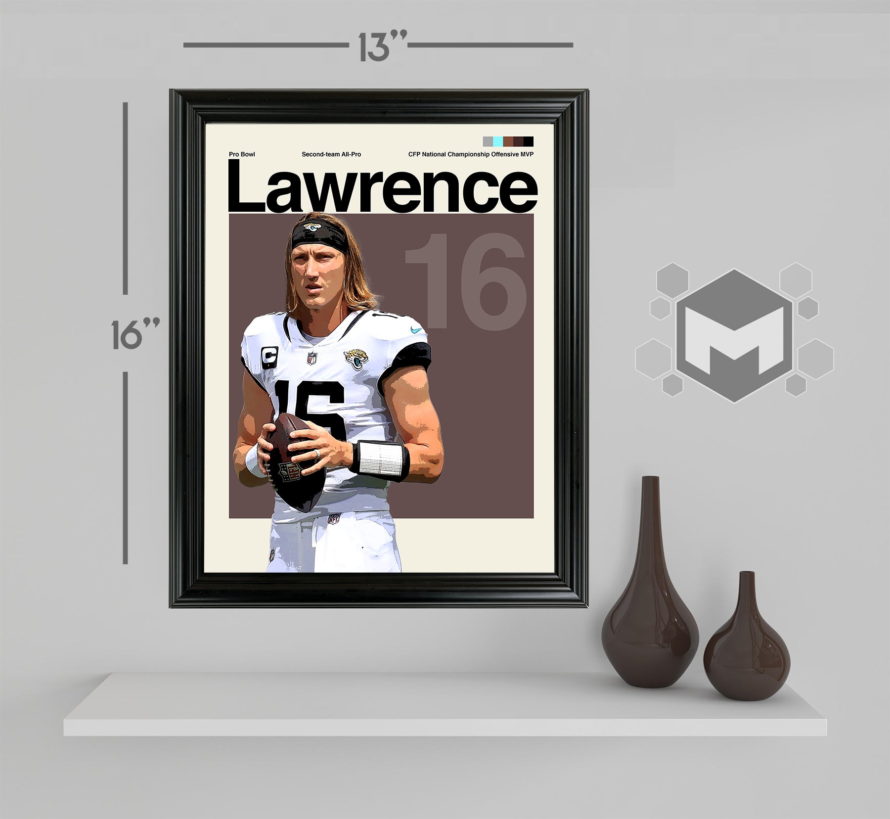 Trevor Lawrence Framed Sports Art Photo by Thomas Maxwell