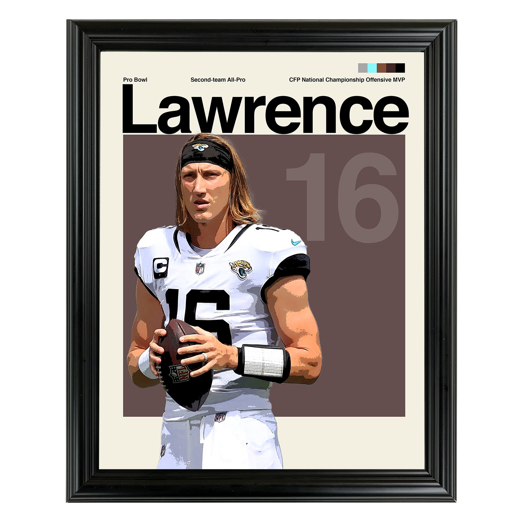 Trevor Lawrence Framed Sports Art Photo by Thomas Maxwell