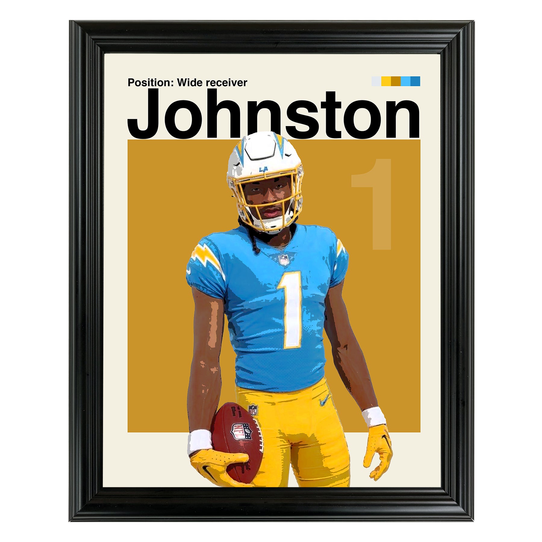 Quentin Johnston Framed Sports Art Photo by Thomas Maxwell