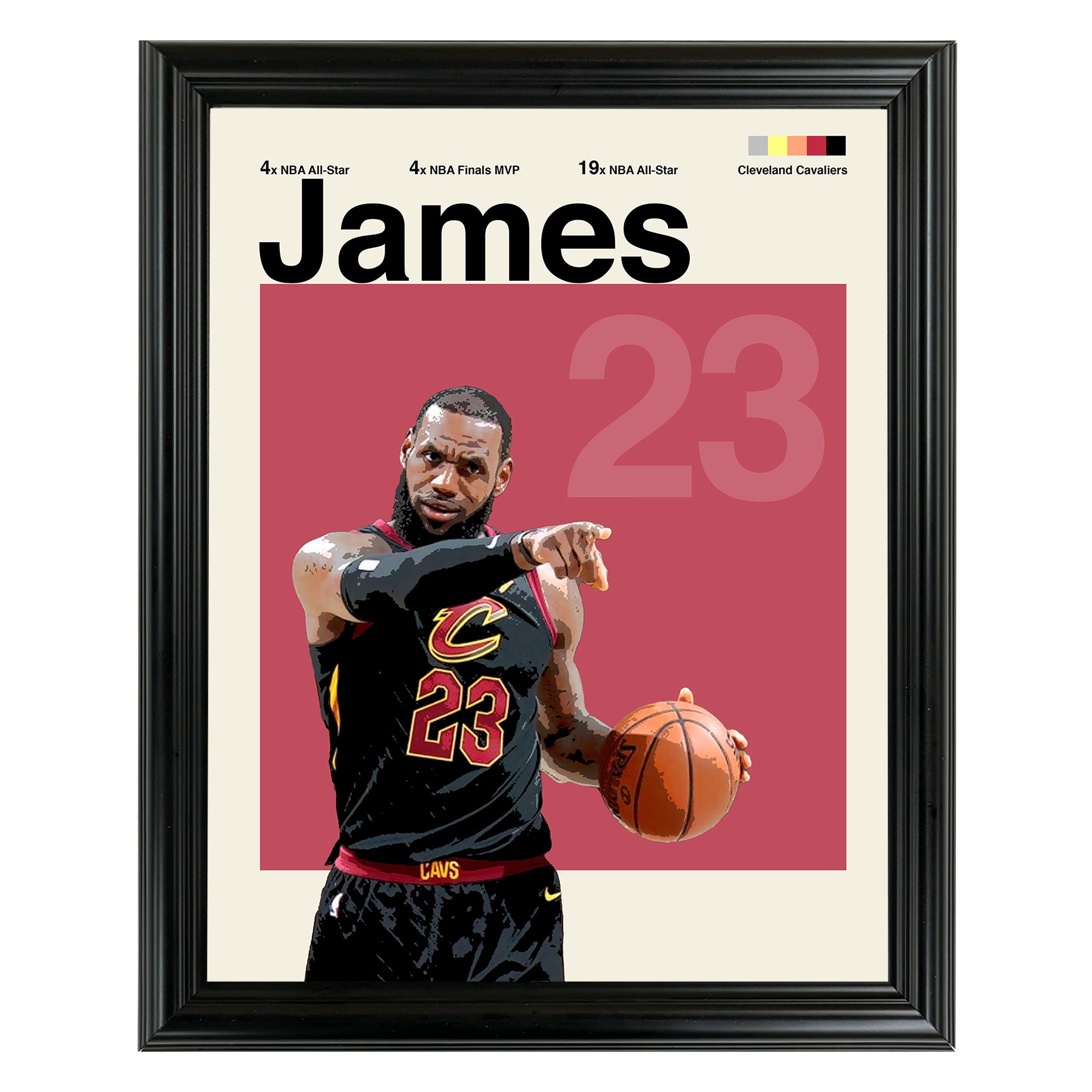 Lebron James Framed Sports Art Photo by Thomas Maxwell