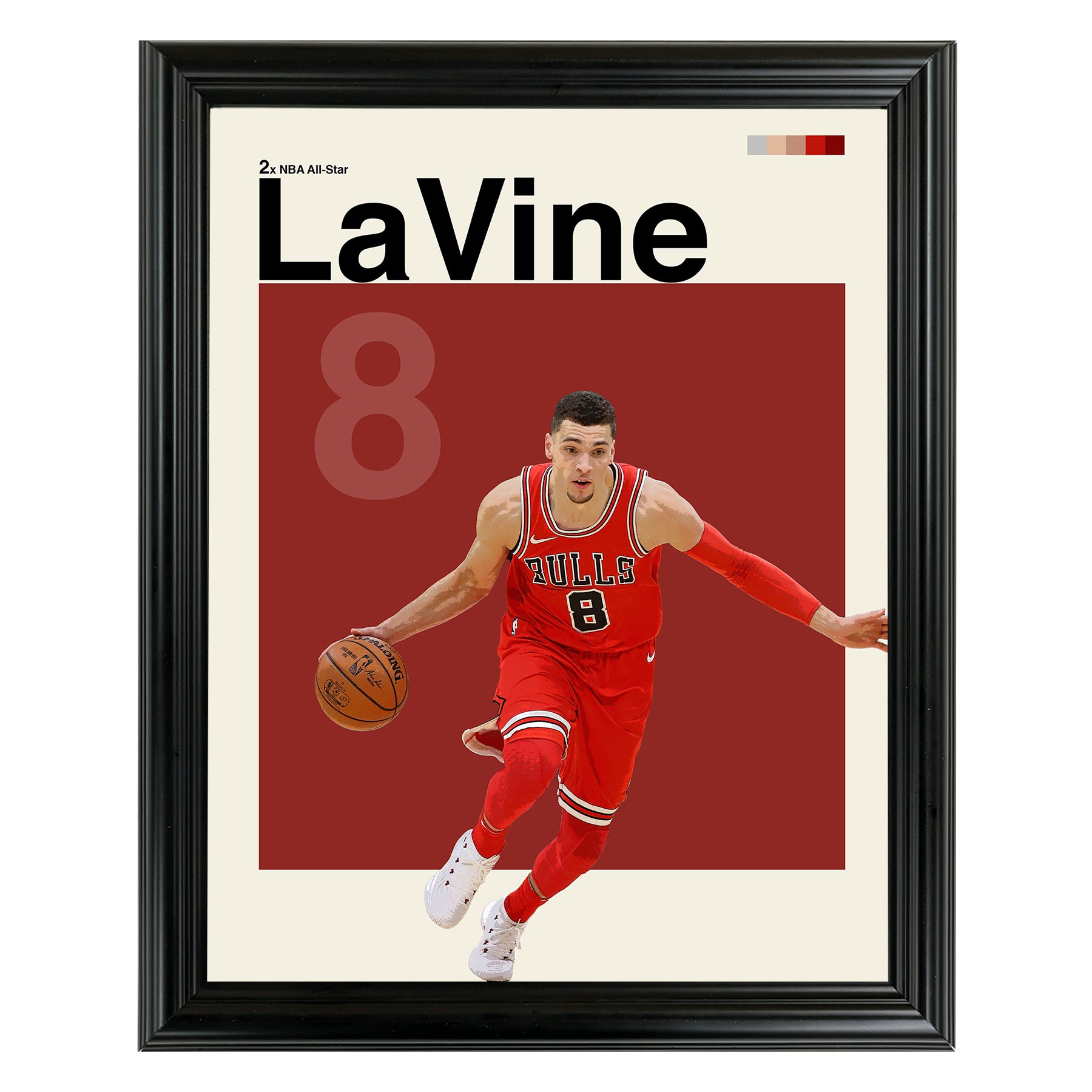 Zach LaVine Framed Sports Art Photo by Thomas Maxwell