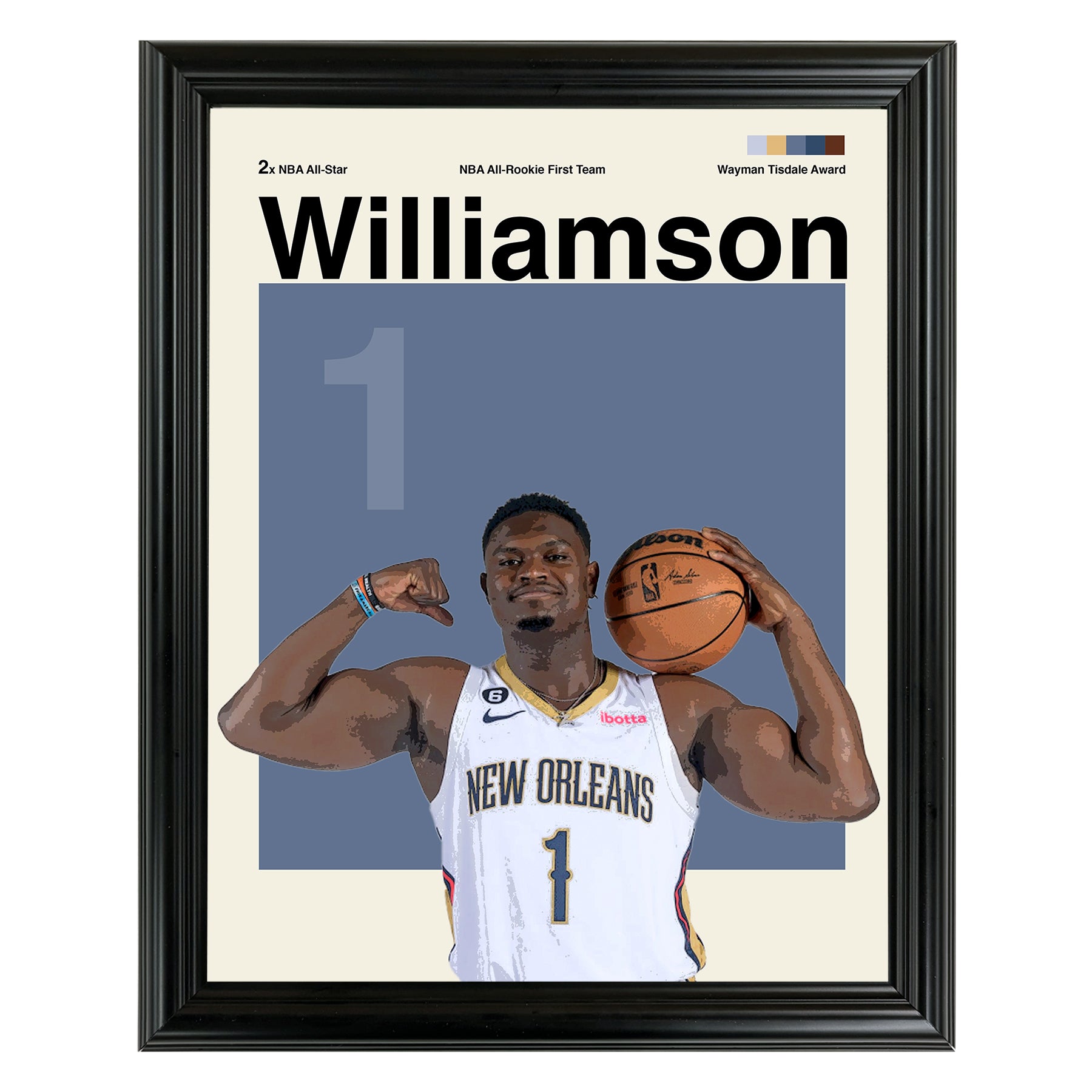 Zion Williamson Framed Sports Art Photo by Thomas Maxwell