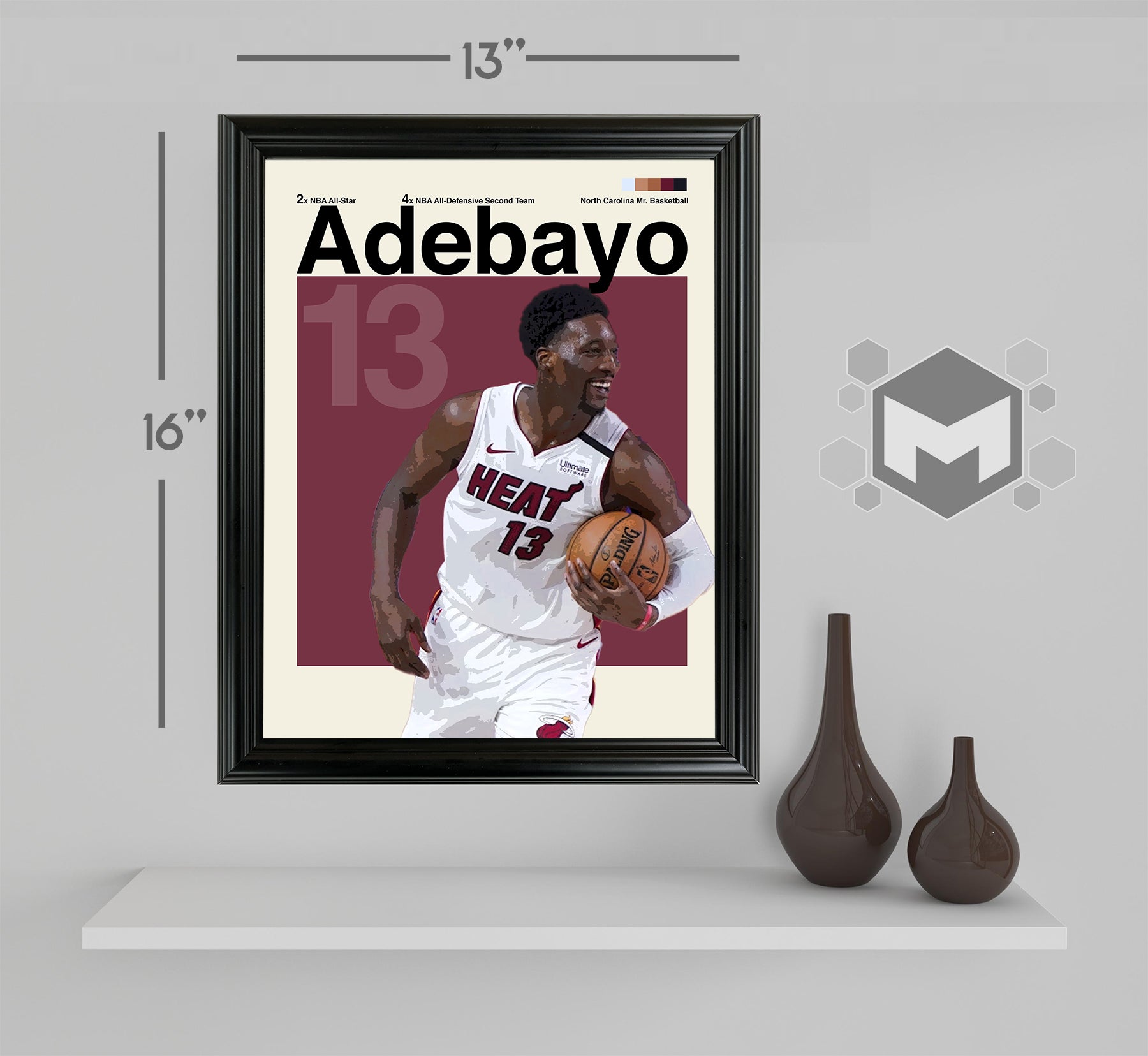 Bam Adebayo Framed Sports Art Photo by Thomas Maxwell