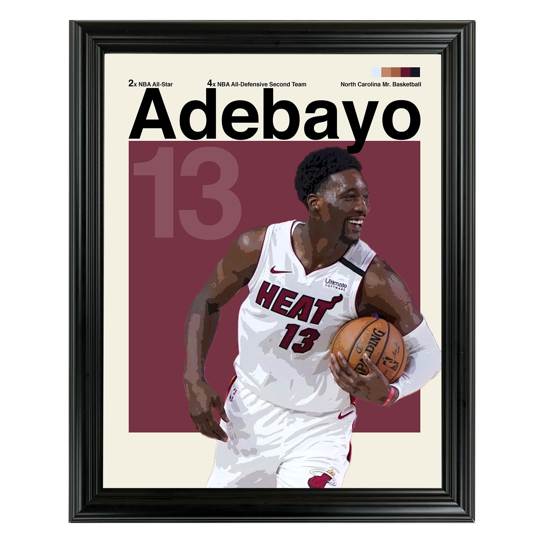 Bam Adebayo Framed Sports Art Photo by Thomas Maxwell