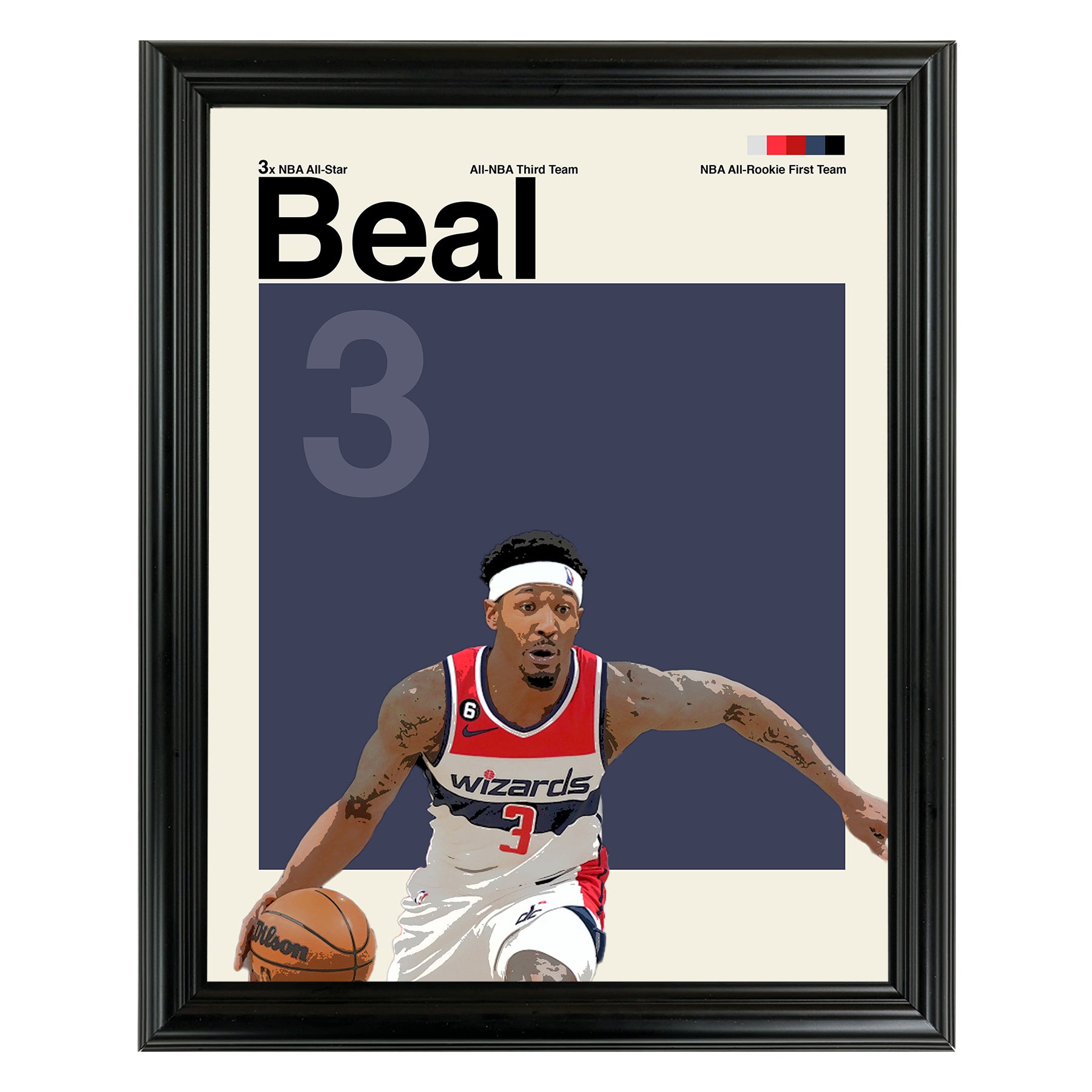 Bradley Beal Framed Sports Art Photo by Thomas Maxwell