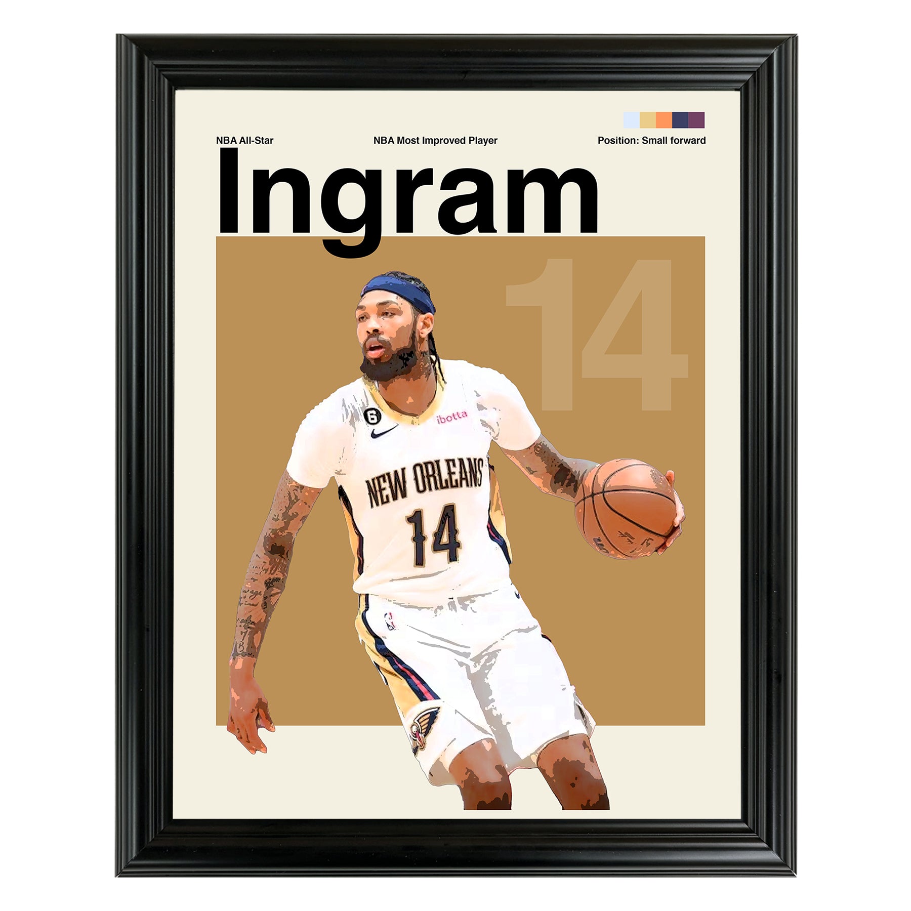 Brandon Ingram Framed Sports Art Photo by Thomas Maxwell