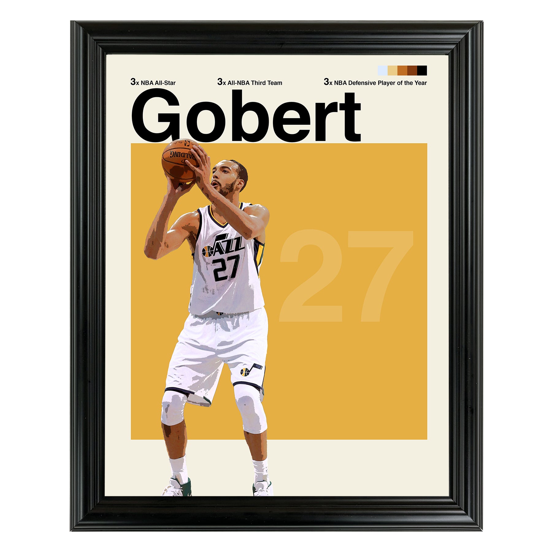 Rudy Gobert Framed Sports Art Photo by Thomas Maxwell