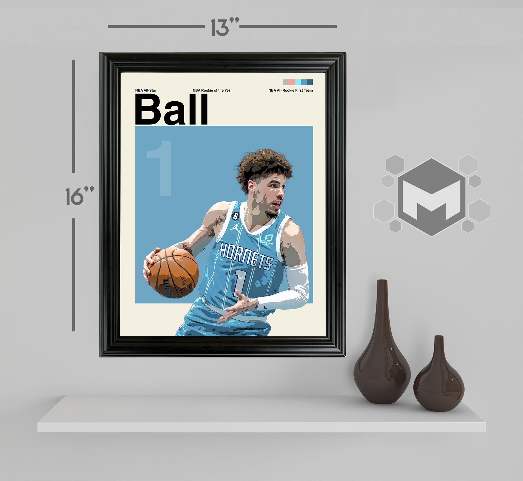 LaMelo Ball Framed Sports Art Photo by Thomas Maxwell