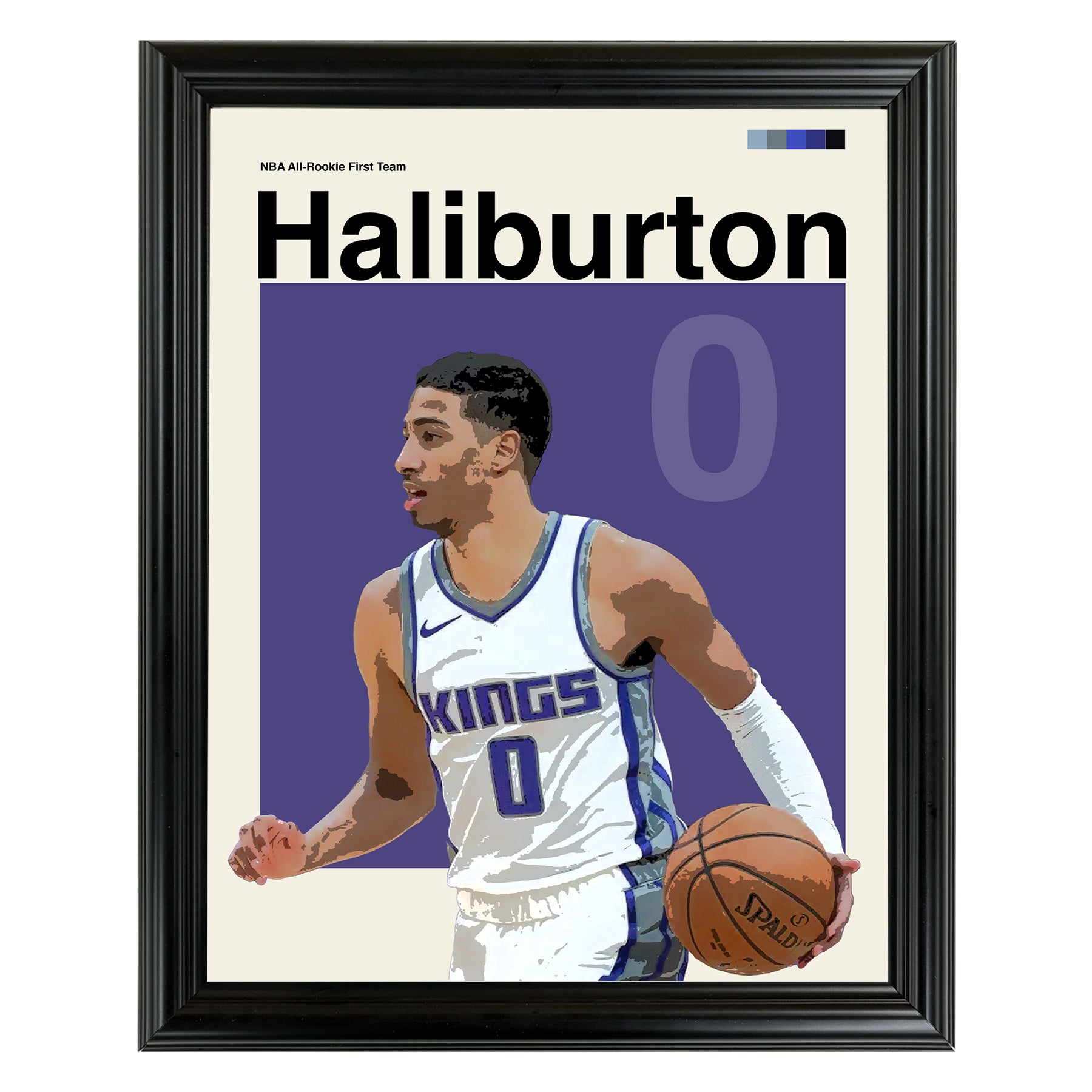 Tyrese Haliburton Framed Sports Art Photo by Thomas Maxwell