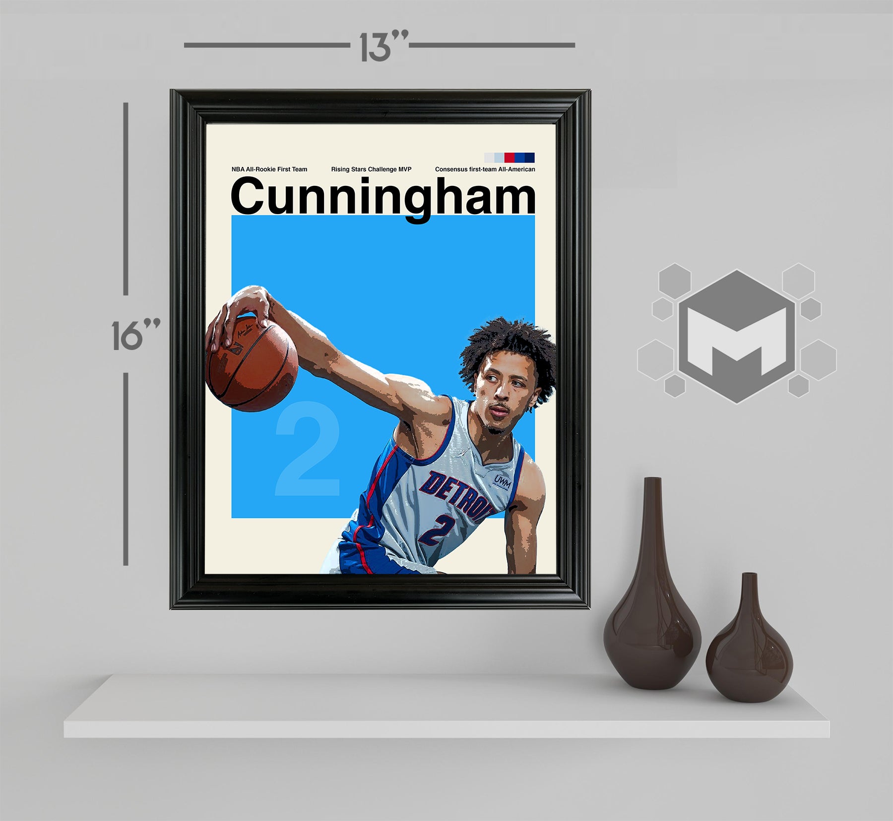 Cade Cunningham Framed Sports Art Photo by Thomas Maxwell