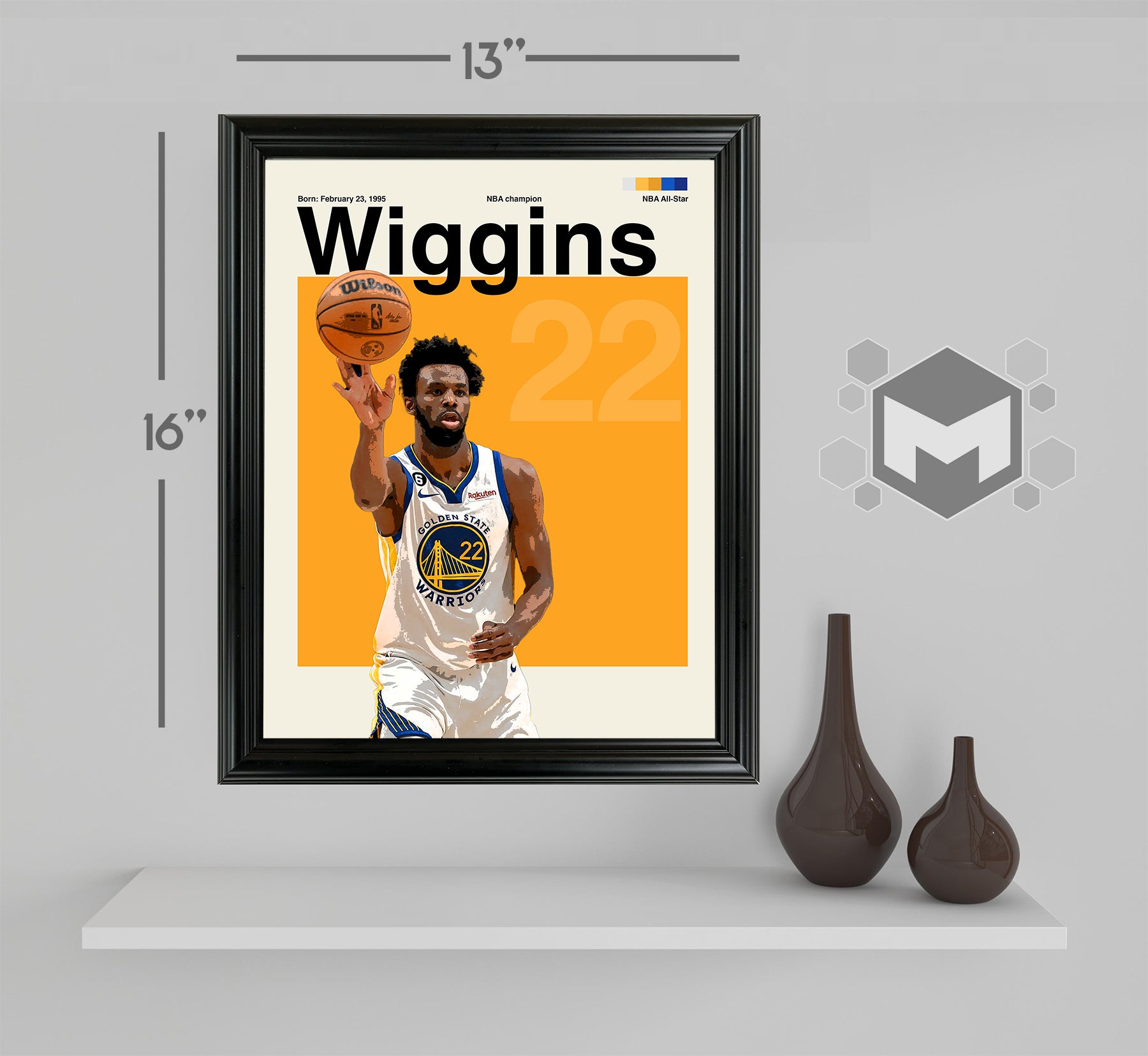 Andrew Wiggins Framed Sports Art Photo by Thomas Maxwell