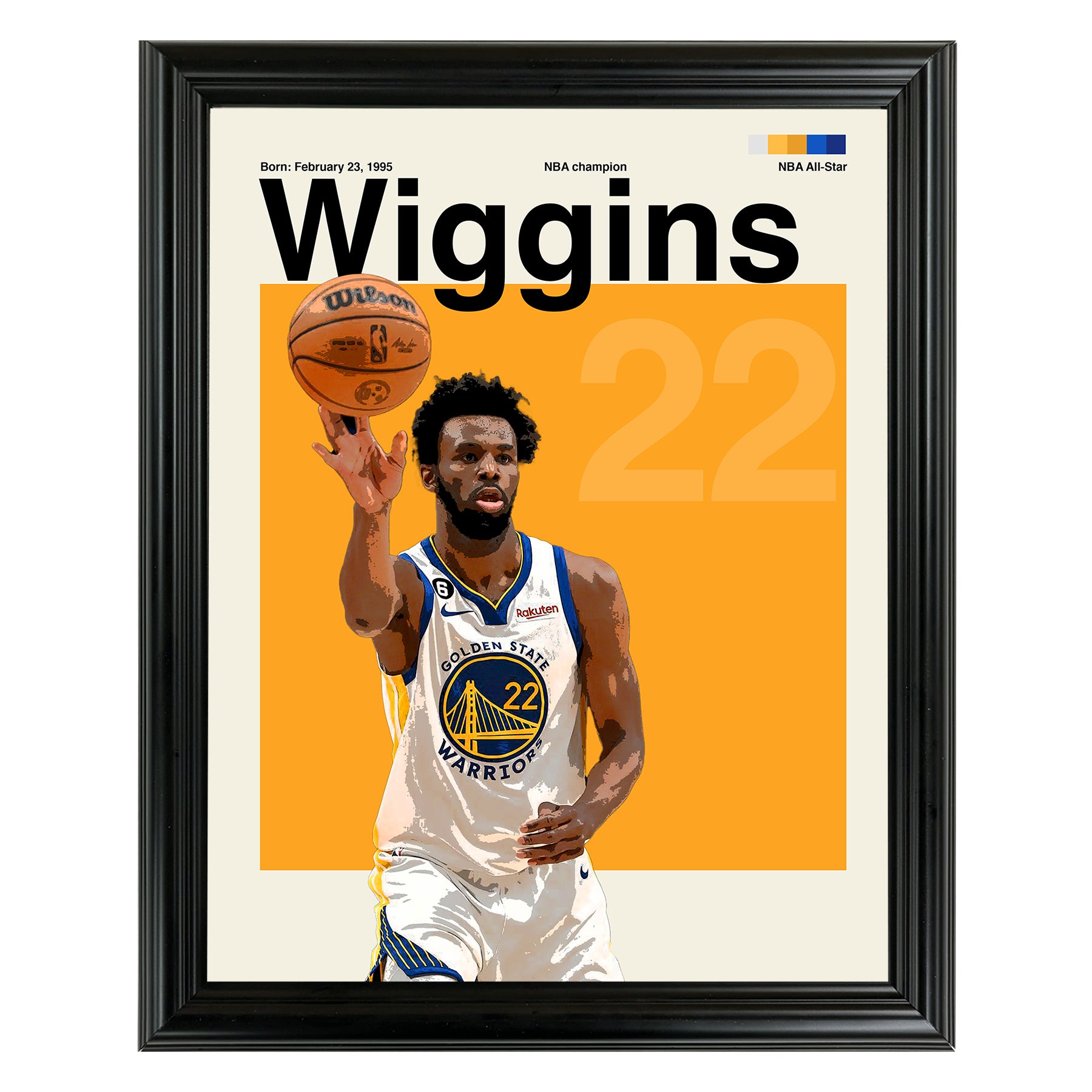 Andrew Wiggins Framed Sports Art Photo by Thomas Maxwell