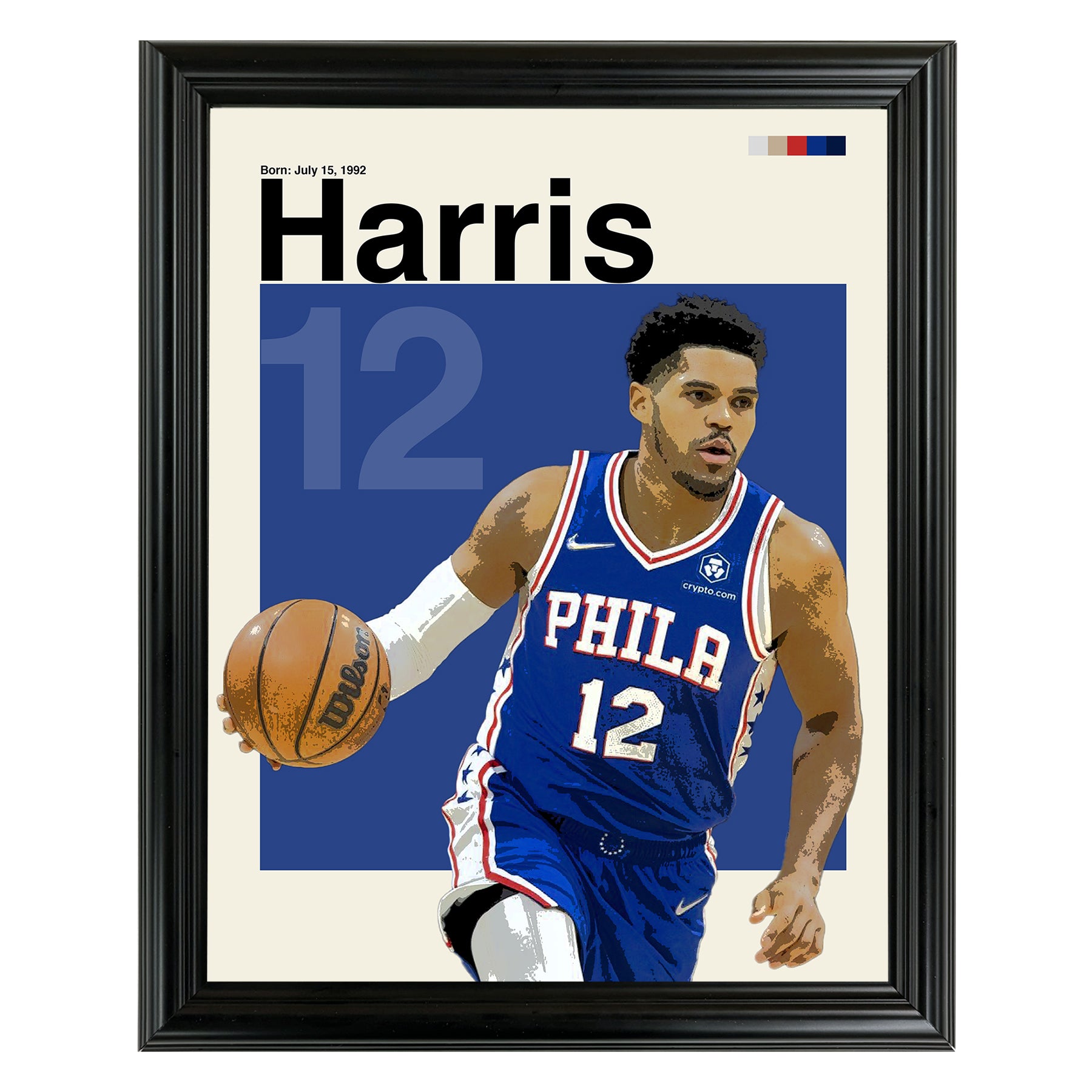 Tobias Harris Framed Sports Art Photo by Thomas Maxwell