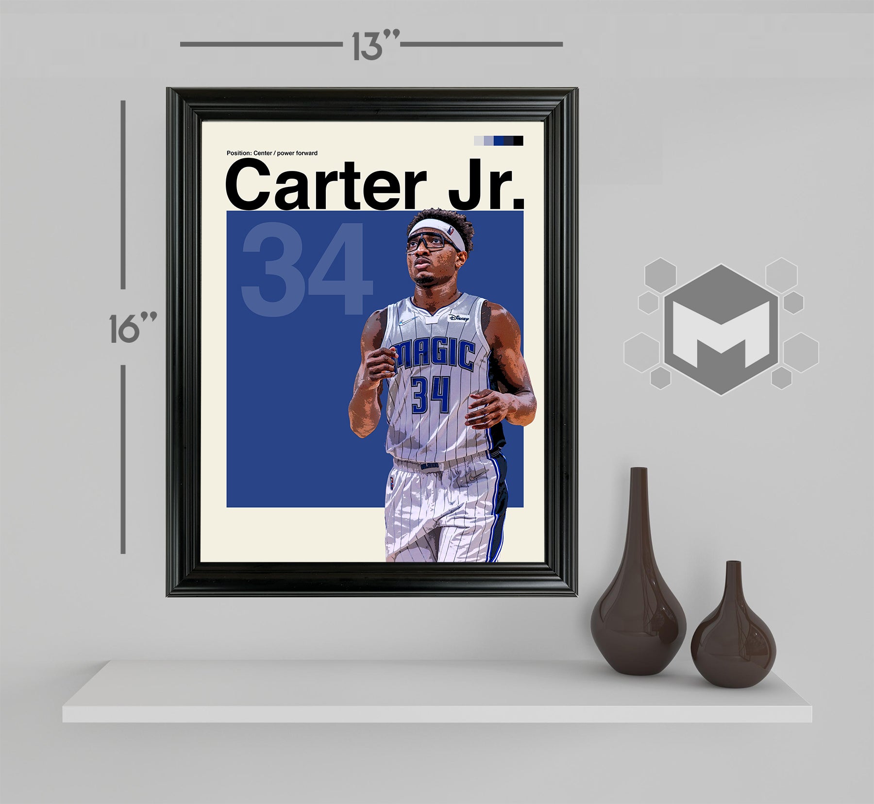 Wendell Carter Jr. Framed Sports Art Photo by Thomas Maxwell