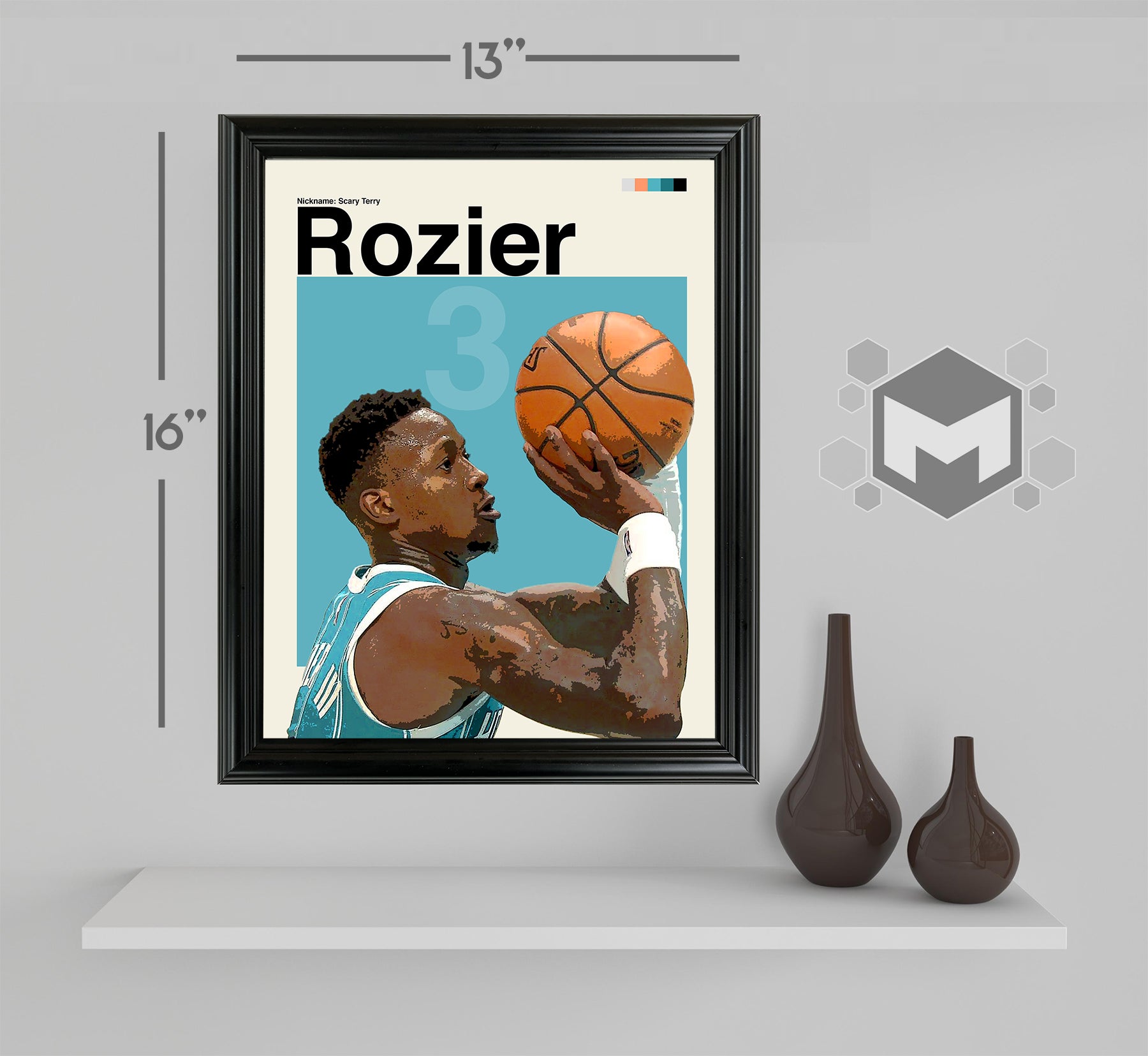 Terry Rozier Framed Sports Art Photo by Thomas Maxwell