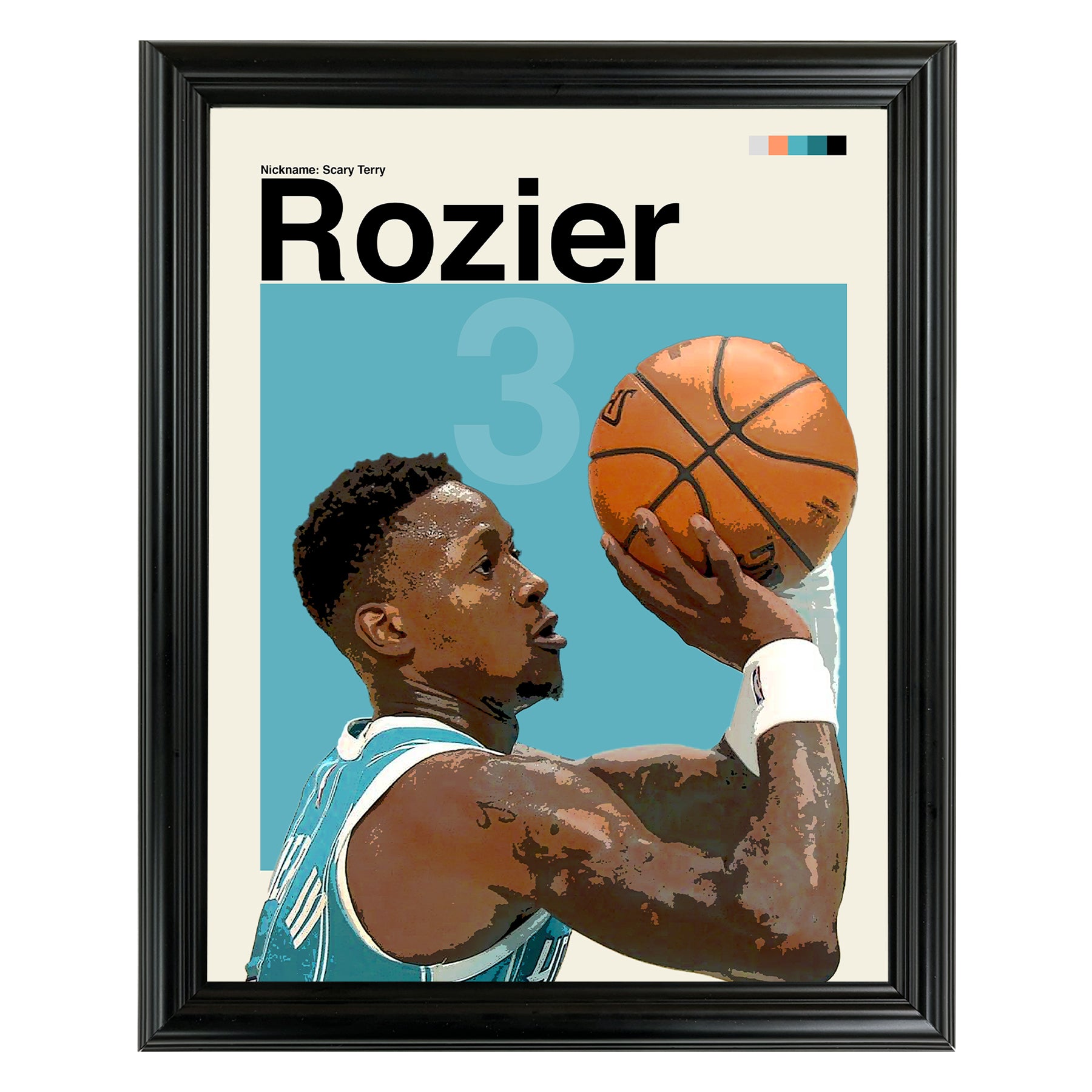 Terry Rozier Framed Sports Art Photo by Thomas Maxwell