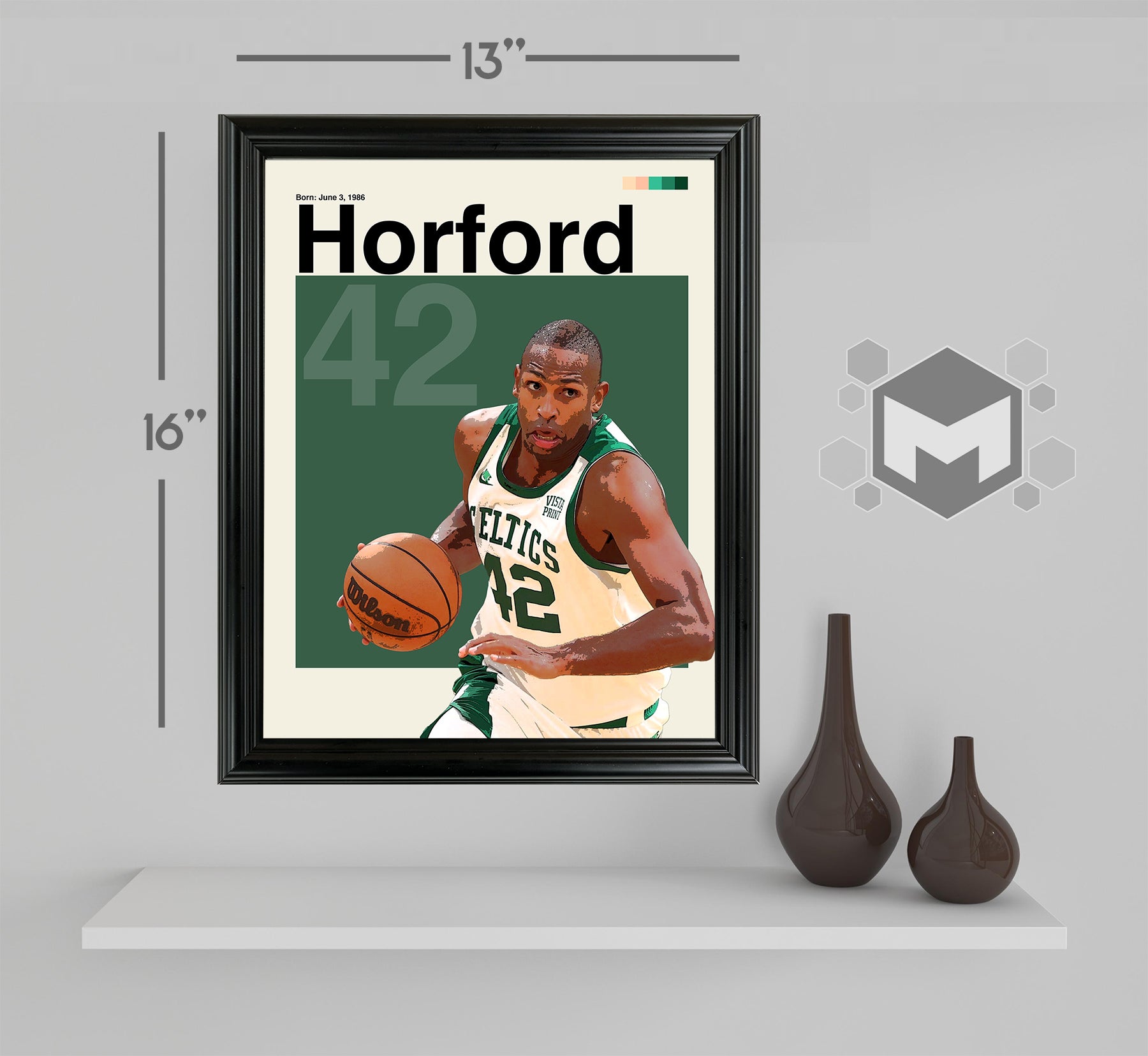 Al Horford Framed Sports Art Photo by Thomas Maxwell