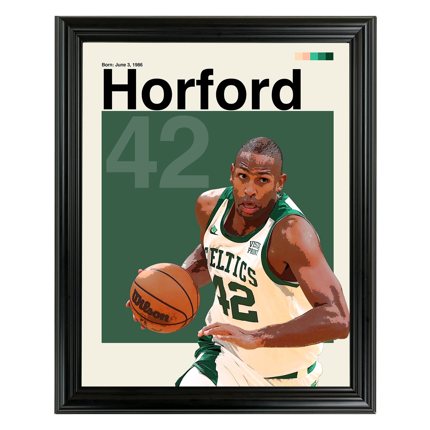 Al Horford Framed Sports Art Photo by Thomas Maxwell