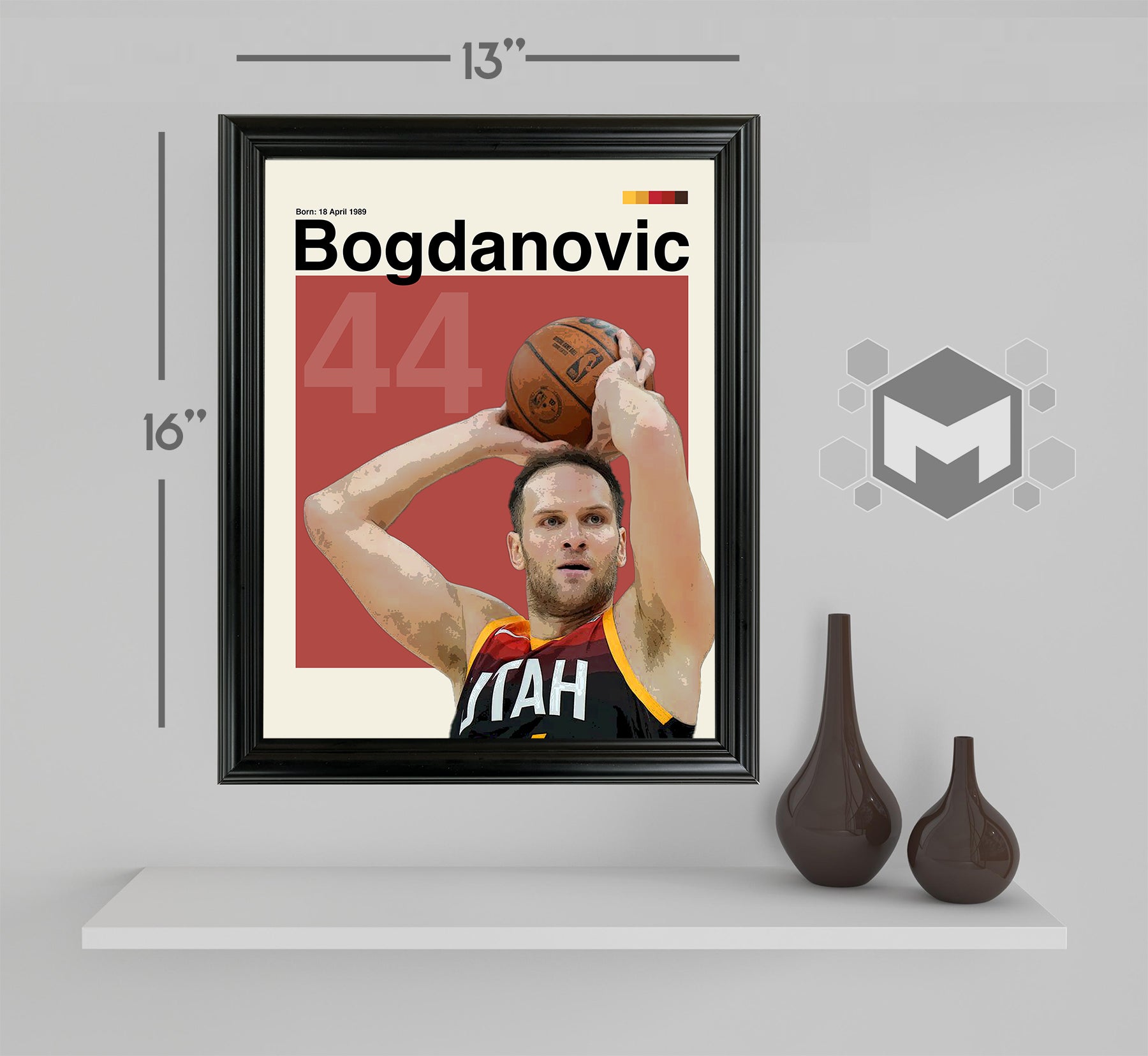 Bojan Bogdanovic Framed Sports Art Photo by Thomas Maxwell