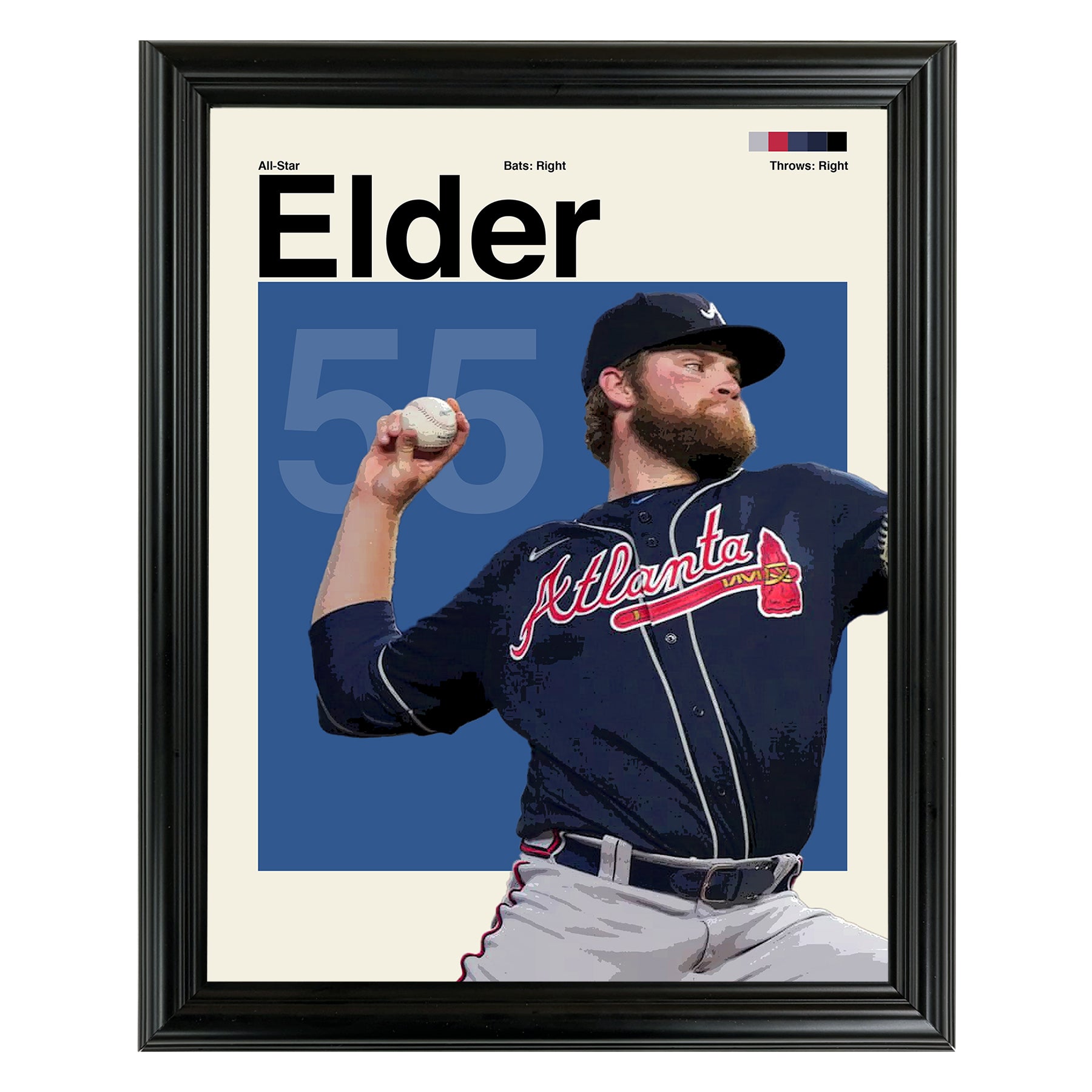 Bryce Elder Framed Sports Art Photo by Thomas Maxwell