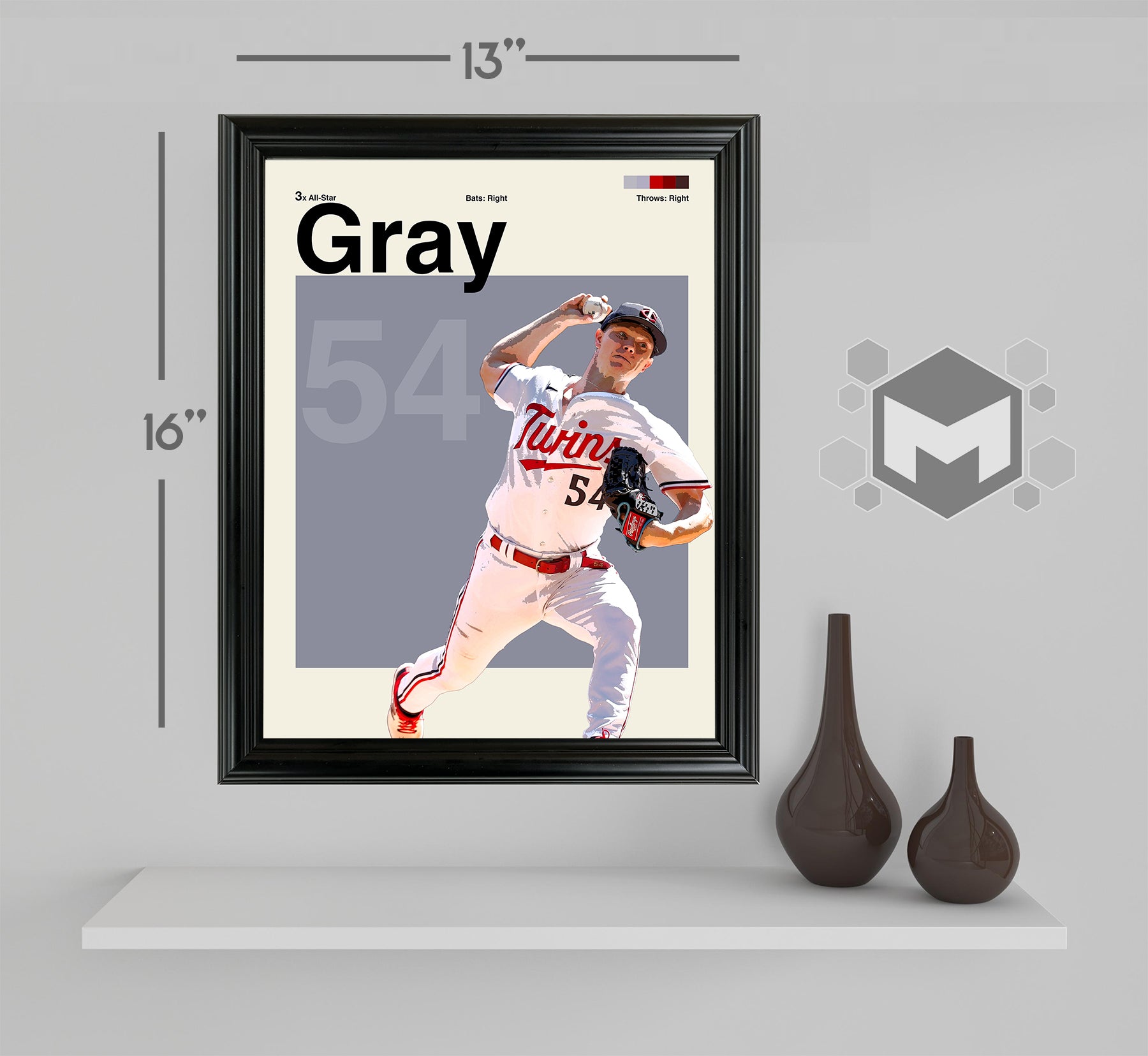 Sonny Gray Framed Sports Art Photo by Thomas Maxwell